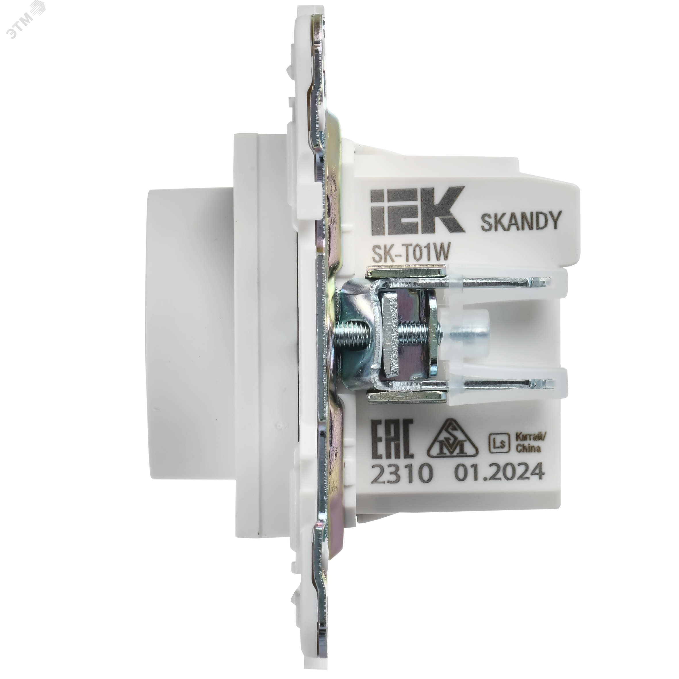 SKANDY Термостат электронный с индикацией SK-T01W арктический белый IEK SK-RT11-K01