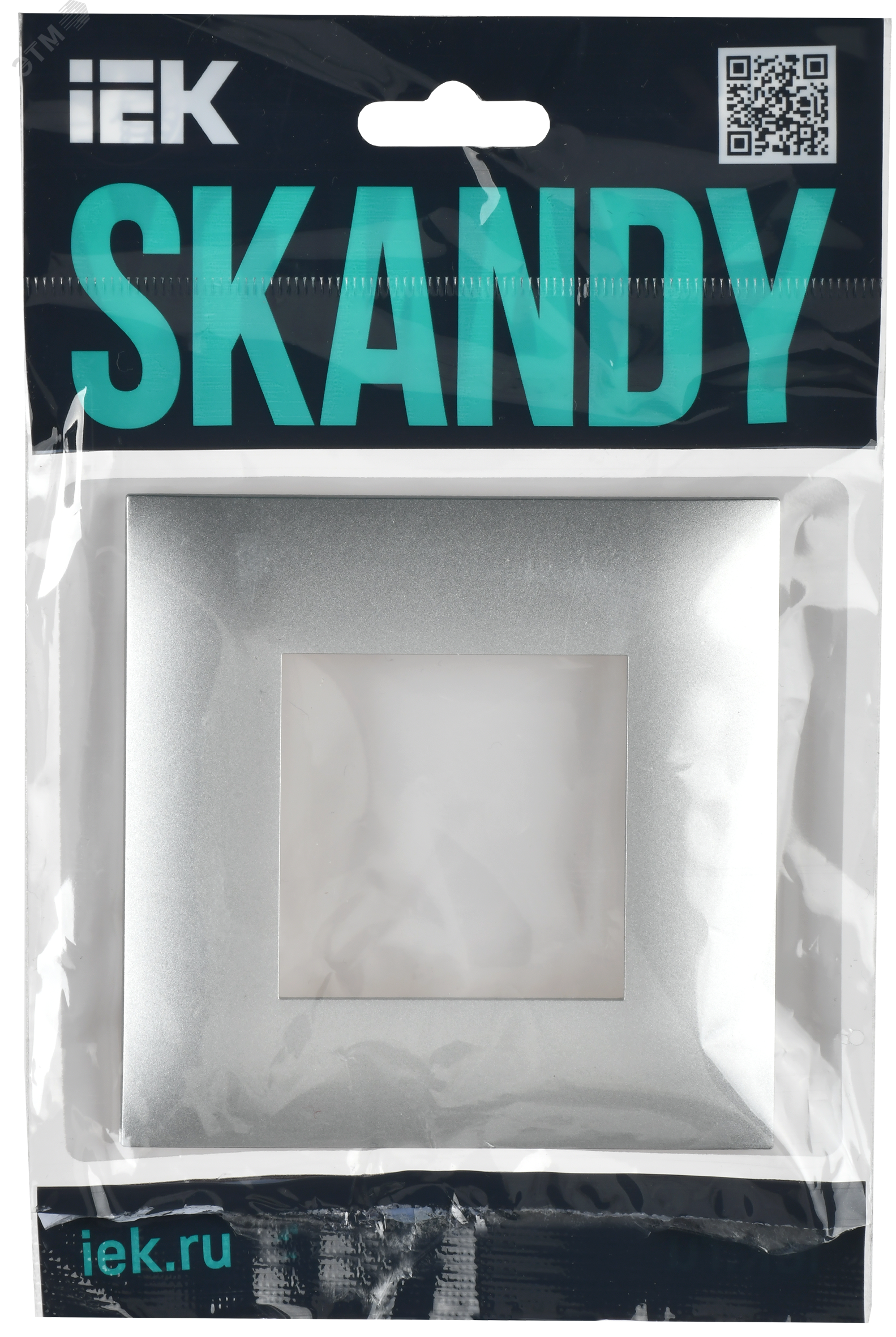 SKANDY Рамка 1-местная SK-F01S серебряный IEK SK-M12-K23