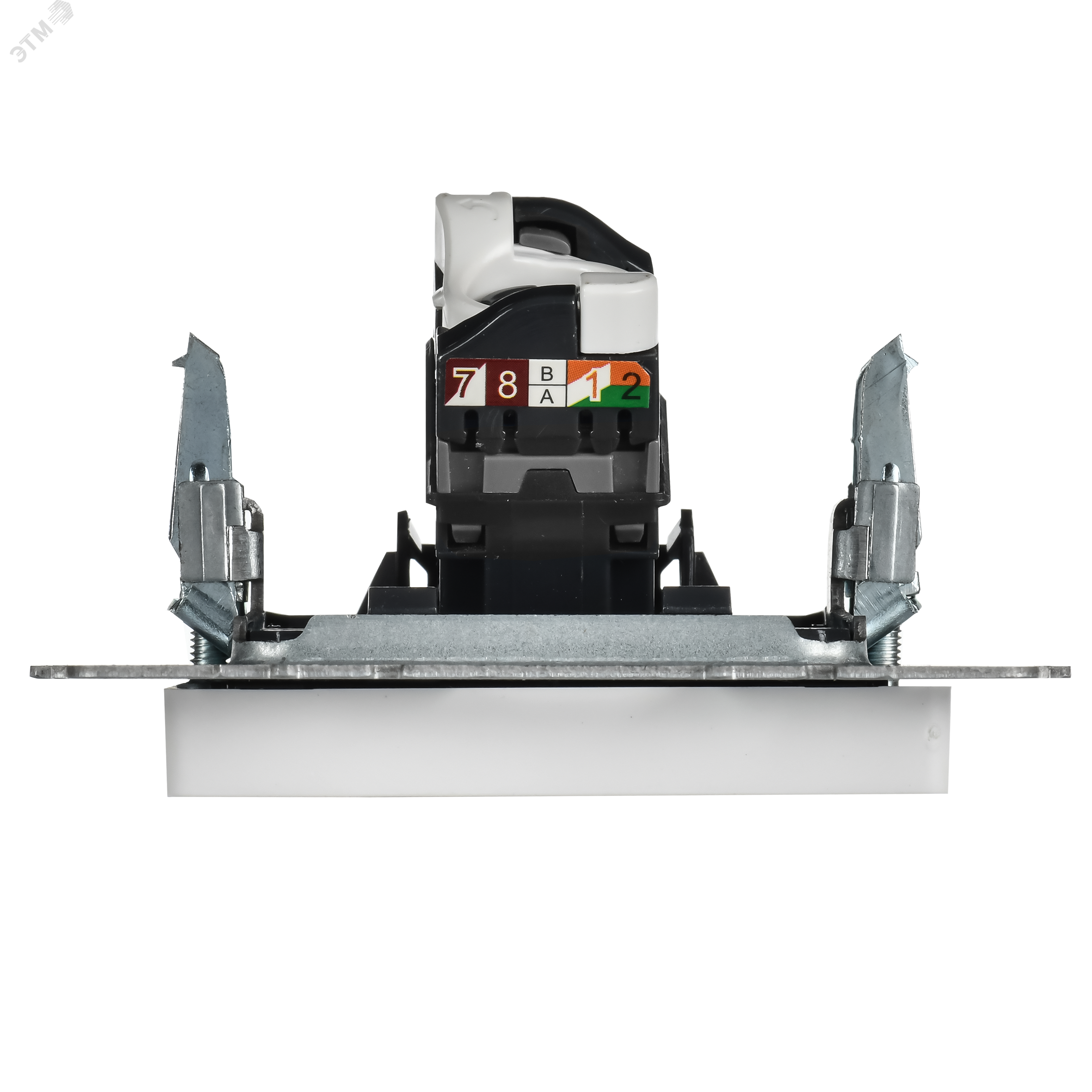 BRITE Розетка компьютерная RJ45 кат.6 РК11-БрАБ арктический белый IEK BR-K10-2-K91