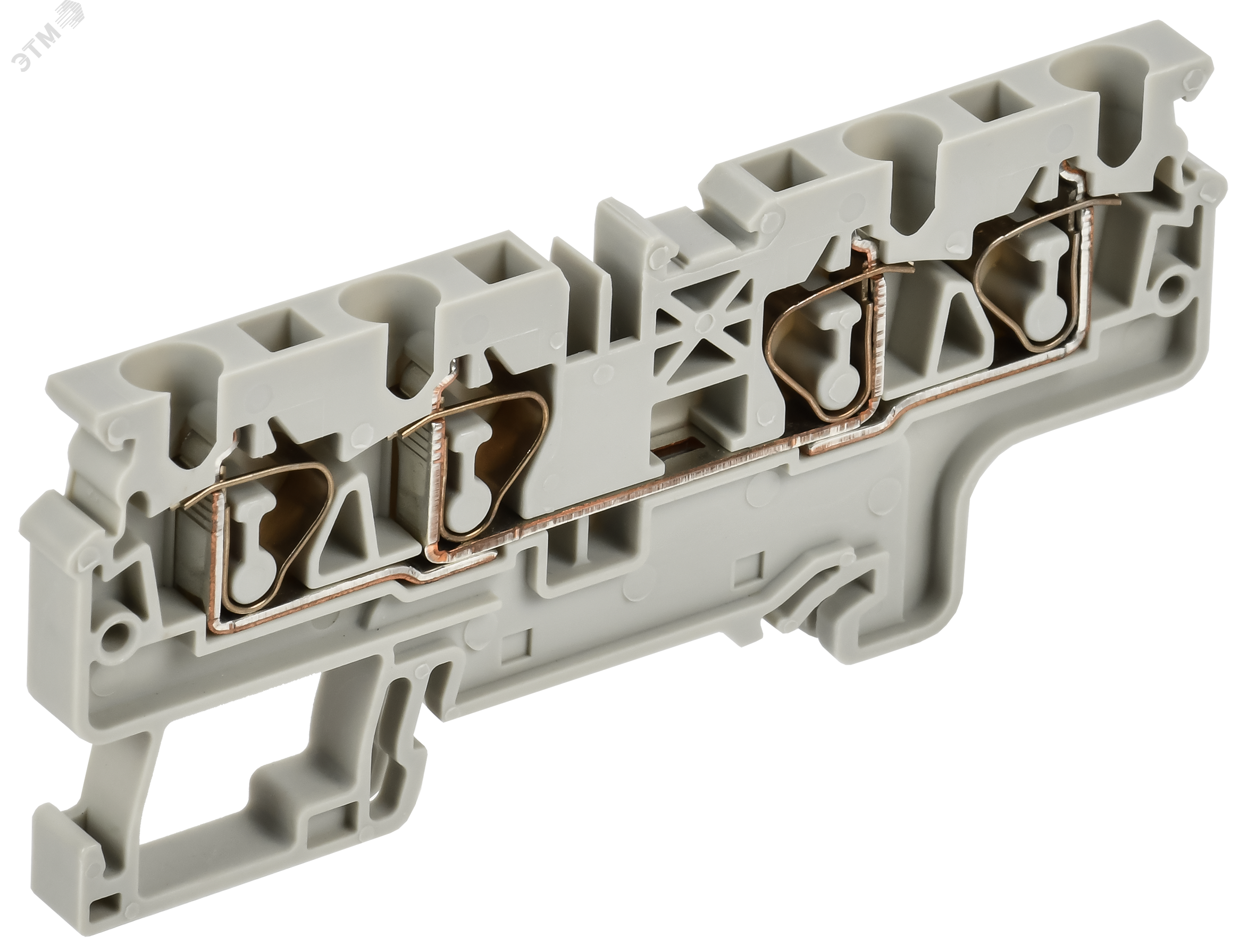 Фото товара ARMAFIX Клемма пружинная CX4-3 4мм2 трехконтактная серая IEK AF-CT40-00-3-K03-004