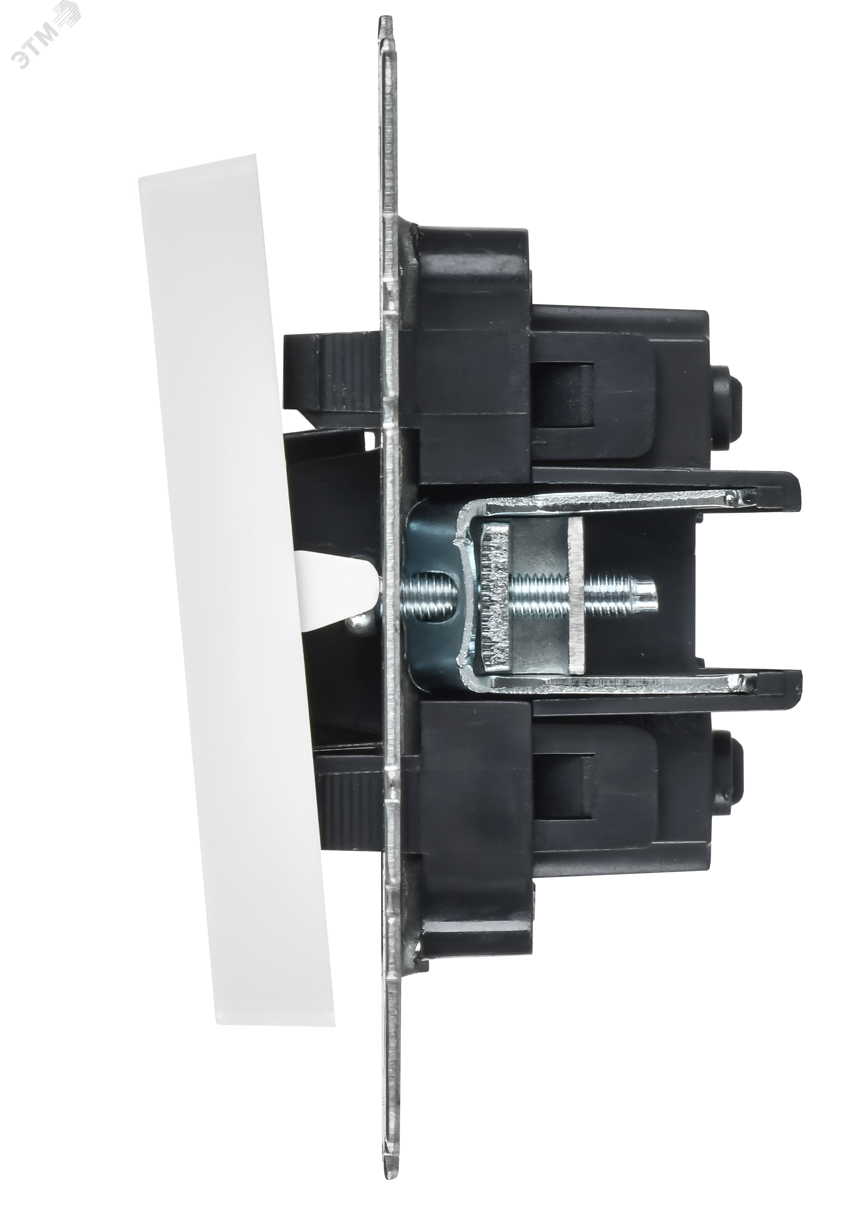 BRITE Выключатель 2-клавишный перекрестный 10А ВС10-2-3-БрАБ арктический белый IEK BR-V23-0-10-K91