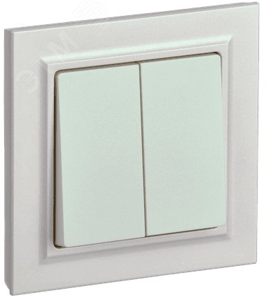 BRITE Выключ. 2-кл. 10А в сб. ВСР10-2-0-БрЖ жемч. BR-V20-0-10-K36-F