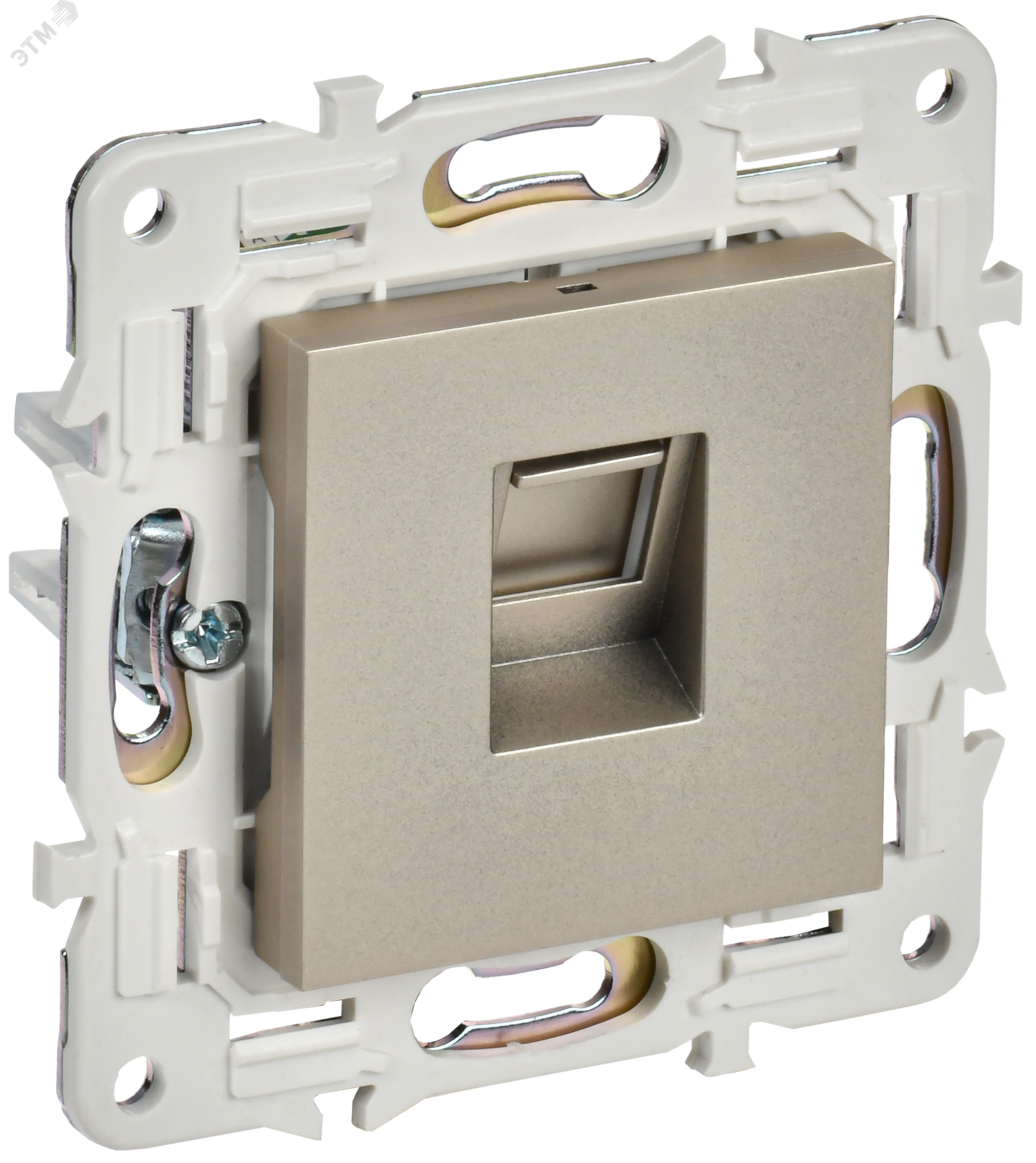 SKANDY Розетка компьютерная RJ45 кат.5E SK-K01Sh шампань IEK SK-K10-1-K37