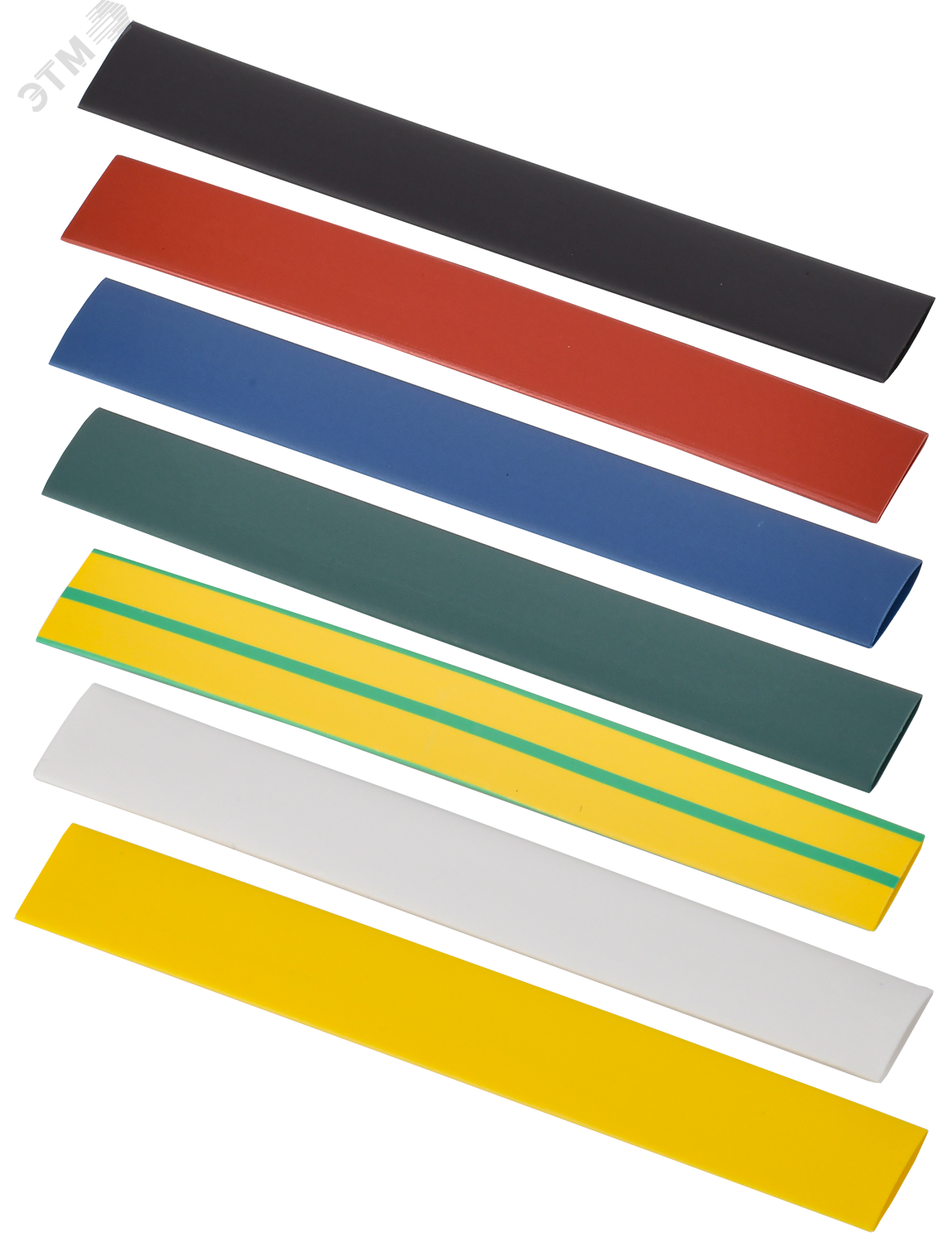 Набор трубок термоусадочных нг-LS 8/4 100мм 7 цветов по 3шт UDR10-008-004-021-S