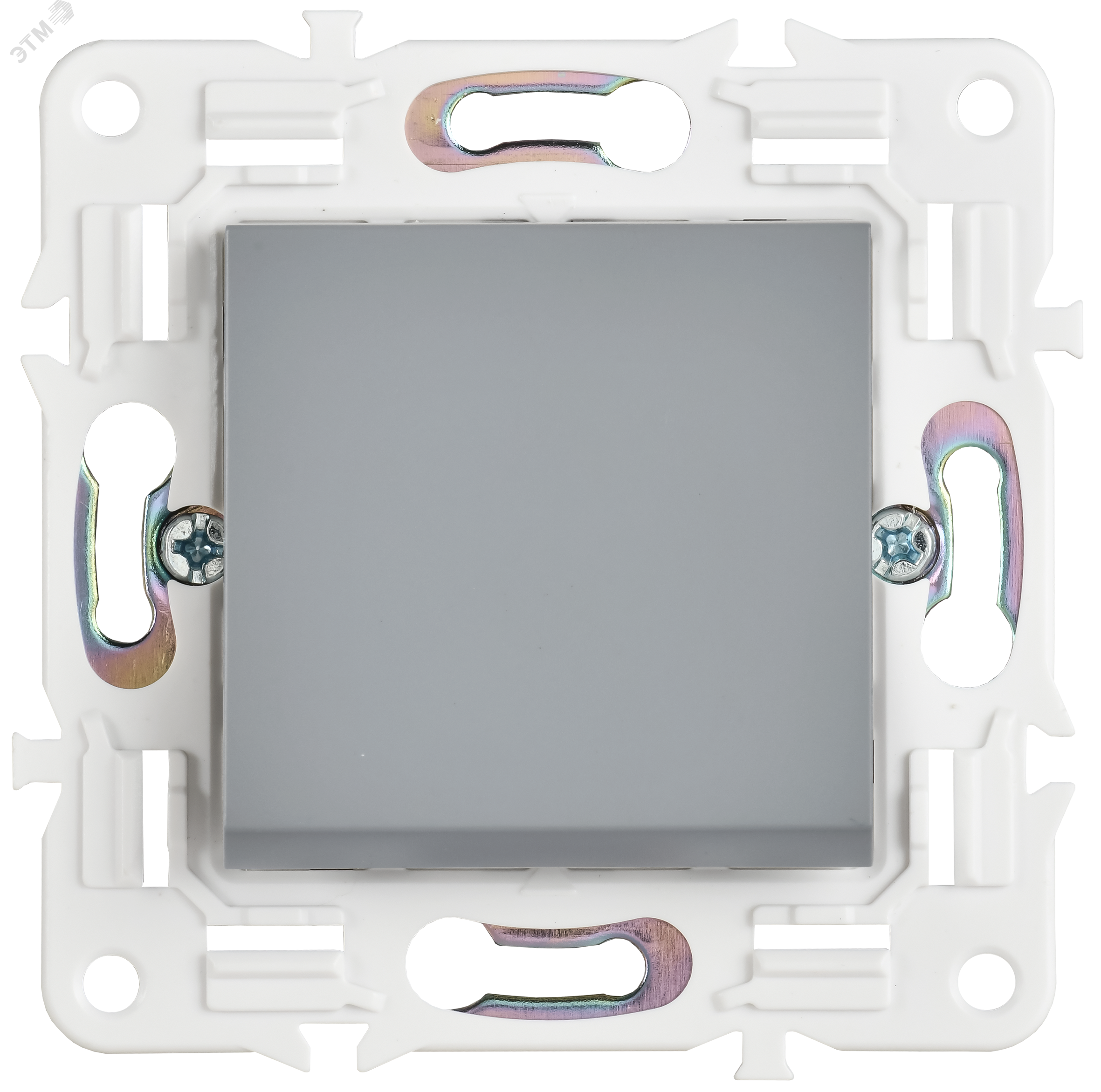 SKANDY Выключатель 1-клавишный проходной 10А SK-V02Gr серый IEK SK-V12-0-10-K03