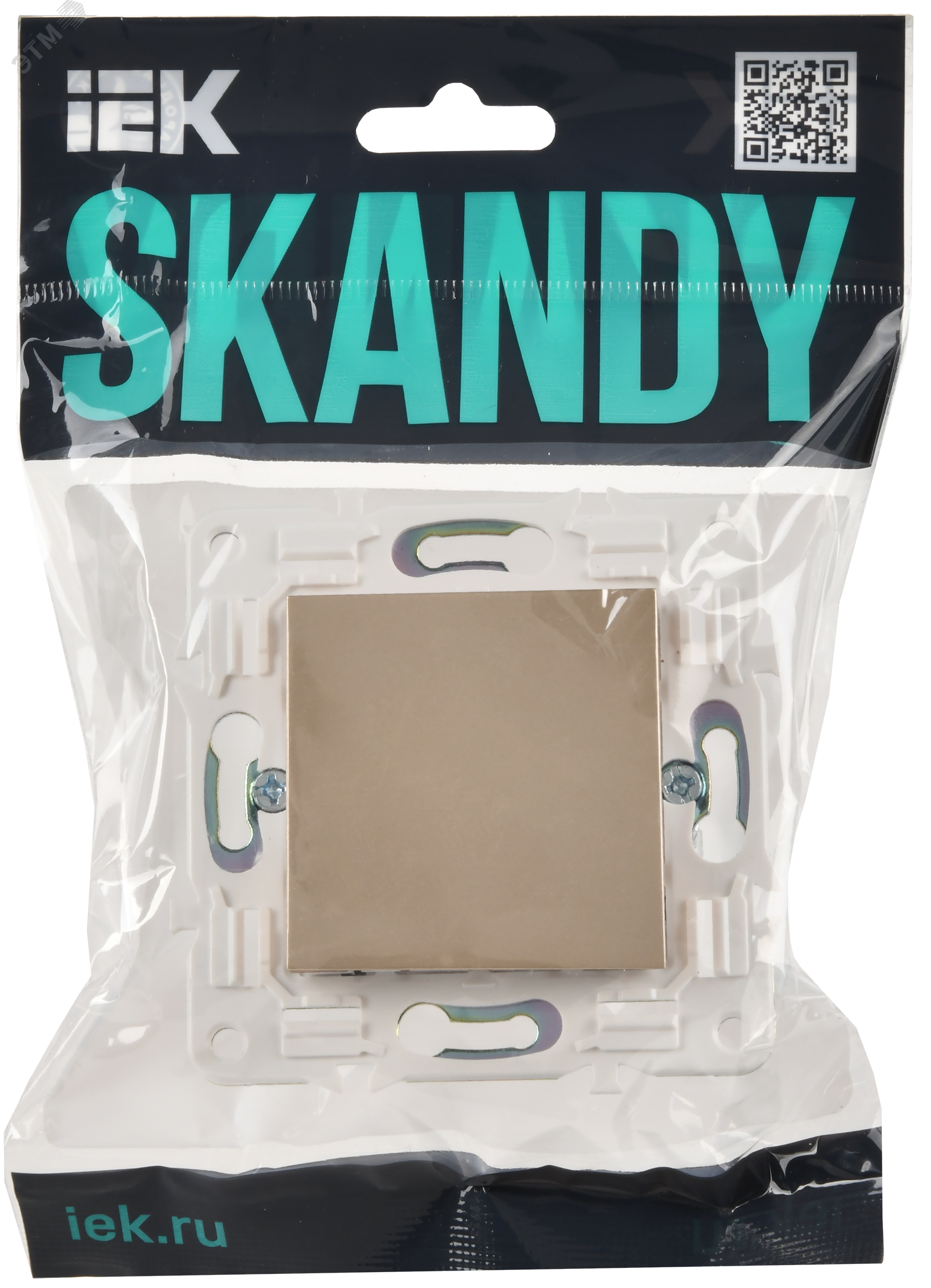 SKANDY Заглушка с суппортом SK-C01Sa песочный IEK SK-PL10-K98