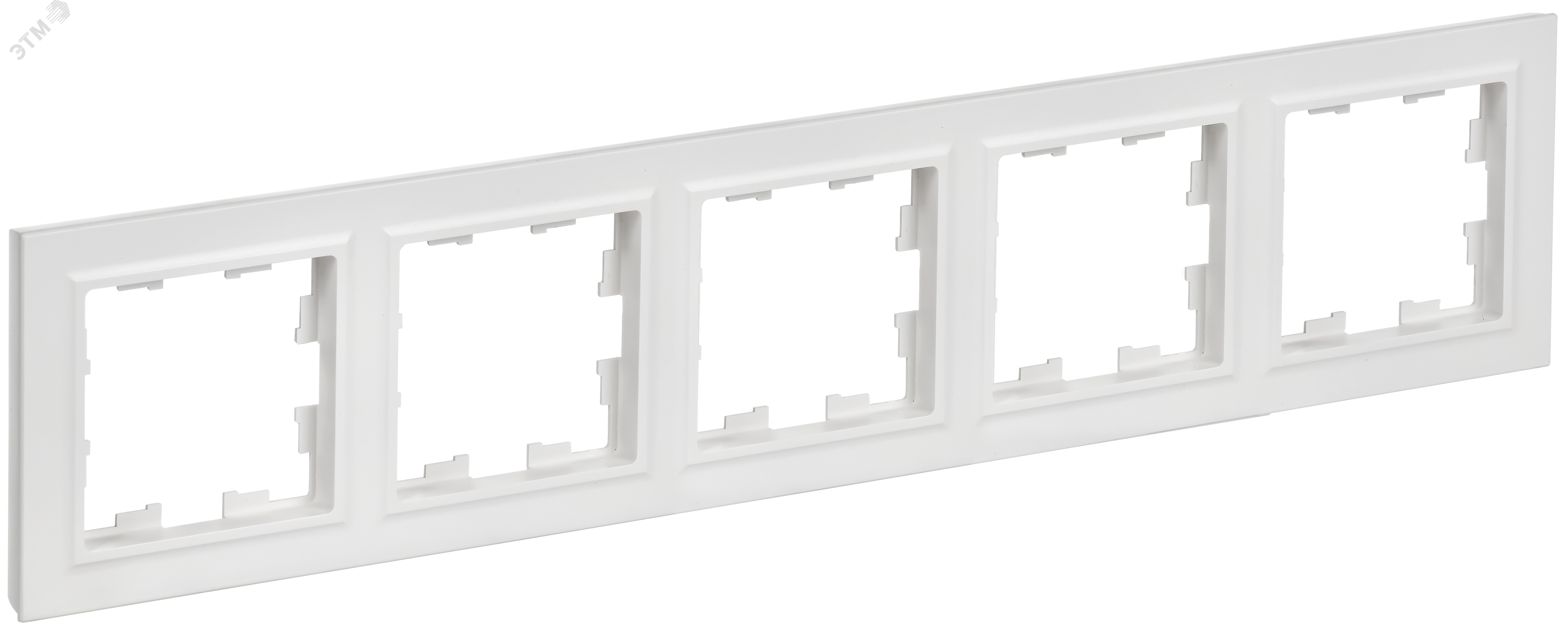 BRITE Рамка 5-местная РУ-5-БрАБ арктический белый IEK BR-M52-K91
