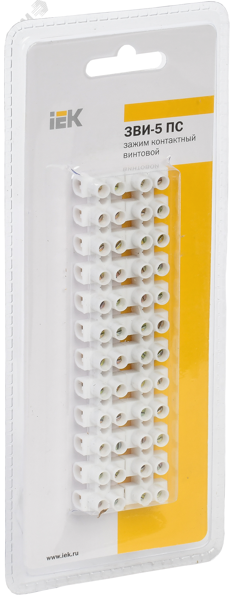 Фото товара Зажим винтовой ЗВИ-5 н/г 1,5-4мм2 (2шт/блистер) UZV4-005-04-2