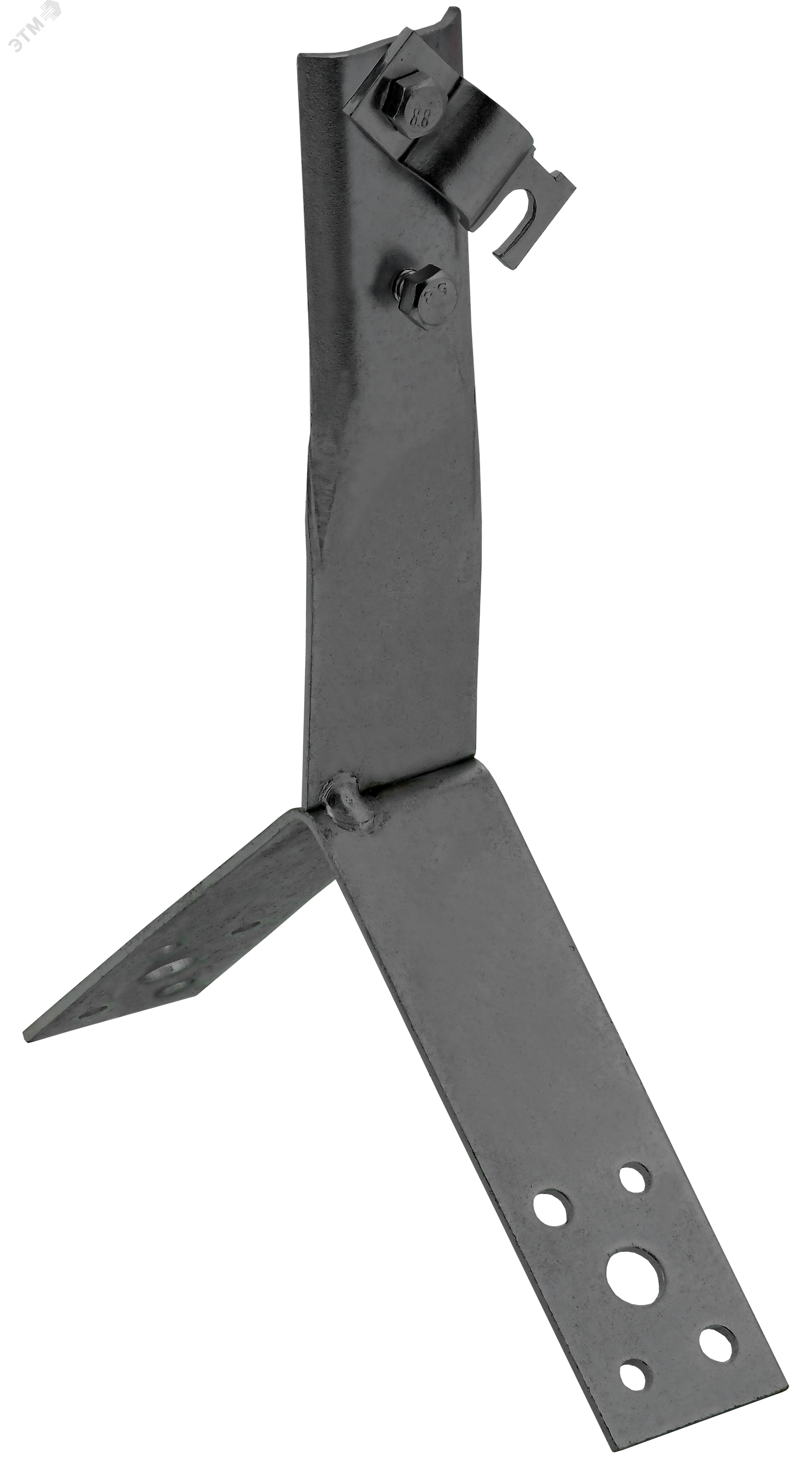 Держатель проводника круглого 6-10мм винтовой для конька h=100мм оцинкованная сталь TD IEK ZDP80-13-4-16-100