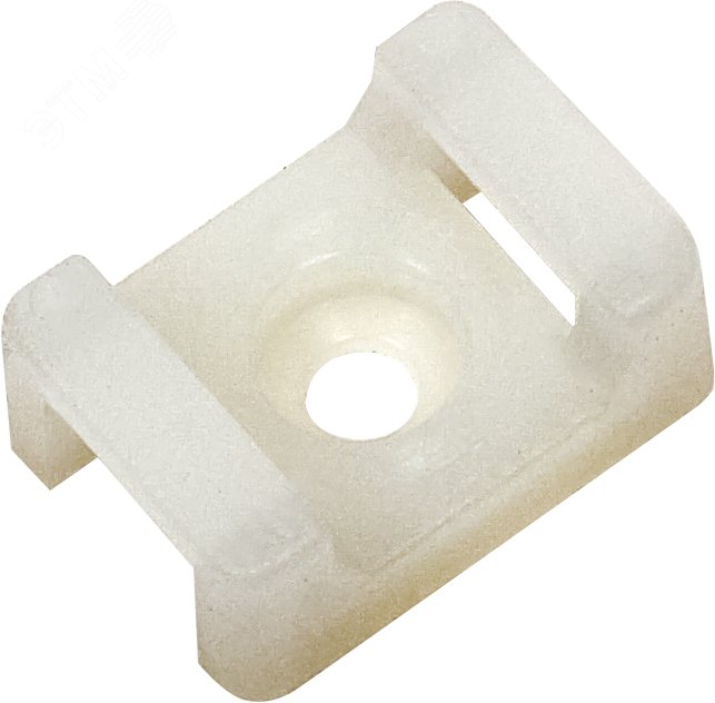 Площадка ПМ 22х16х4мм под винт белая (100шт) UHP33-22-16-4-100-K01