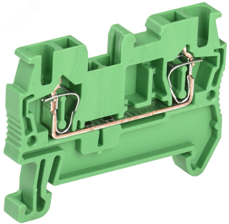 Фото товара Клемма пружинная КПИ 2в-2,5 31А зеленый YZN11-002-K06