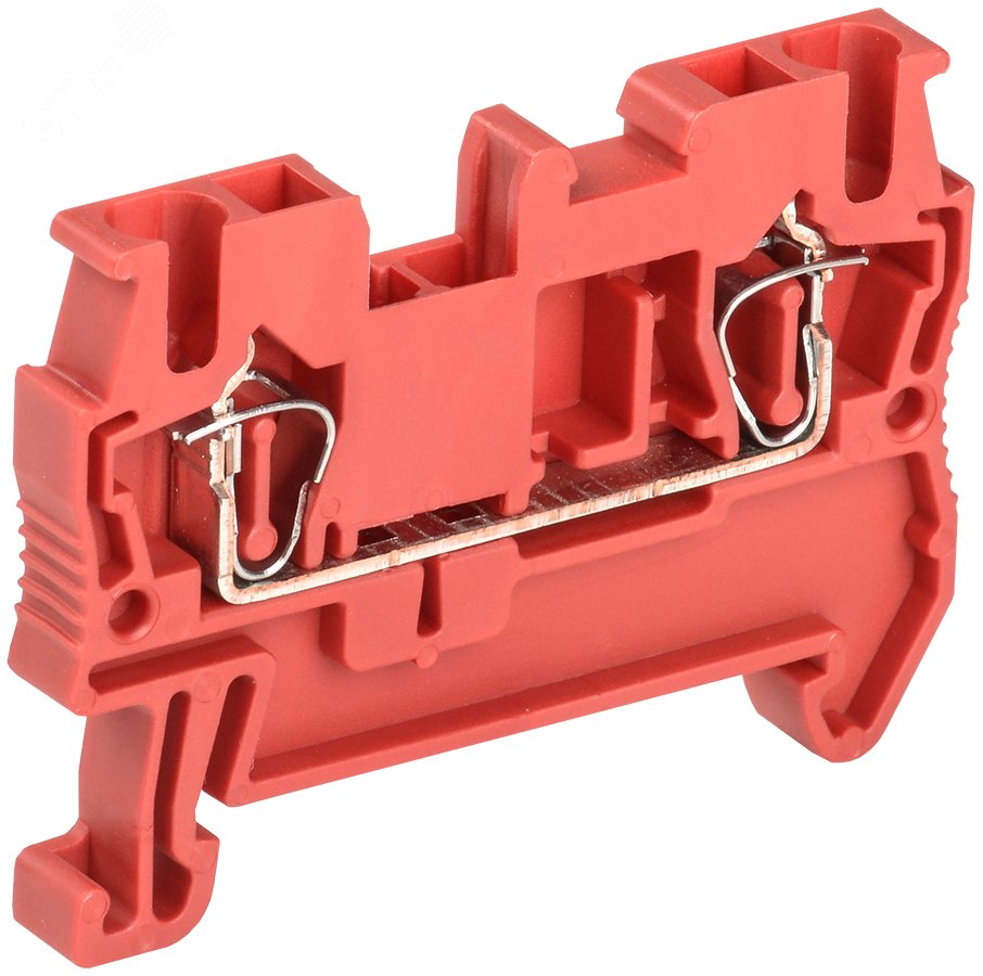 Фото товара Клемма пружинная КПИ 2в-2,5 31А красный YZN11-002-K04