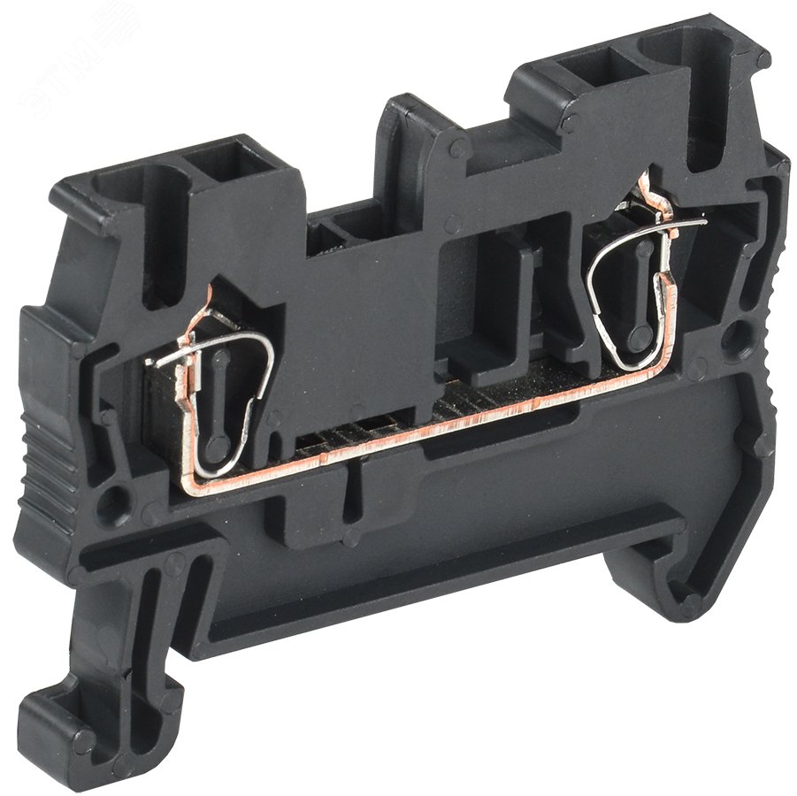 Фото товара Клемма пружинная КПИ 2в-2,5 31А черный YZN11-002-K02