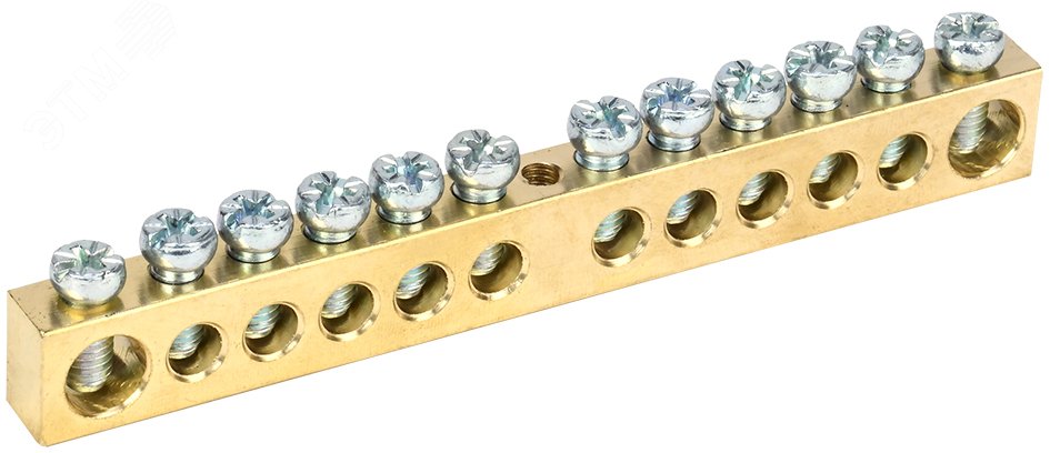 Фото товара Шина PEN "земля-ноль" 8х12мм 12/1 (12групп/креп по цент) YNN20-12-100