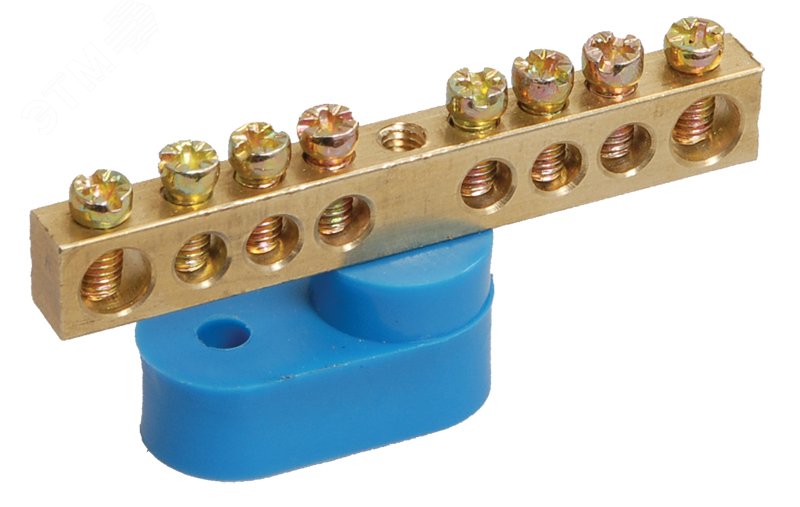 Фото товара Шина нулевая ШНИ-6х9-8-У1-С на одном угловом изоляторе YNN10-69-8C1-K07