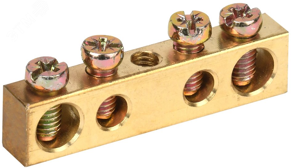 Фото товара Шина PEN "земля-ноль" 6х9мм 4/1 (4группы/креп по центр) YNN10-04-100