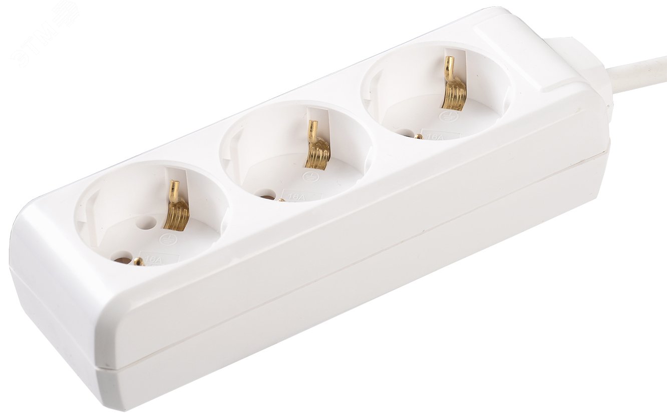 Удлинитель 3х5м с заземл. 16А IP20 У03 2P+PE 250В 3х1 WYP10-16-03-05-Z-N