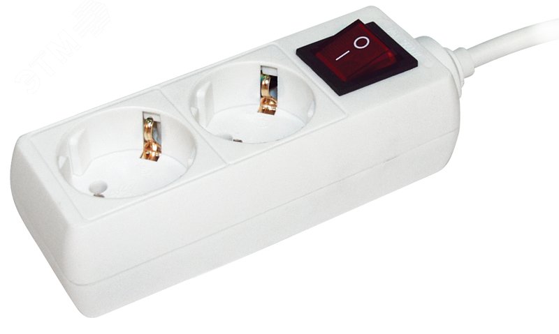 Удлинитель 2х5м с заземл. 16А IP20 У02К 2P+PE 250В 3х1 с выкл. WYP10-16-02-05-ZK-N