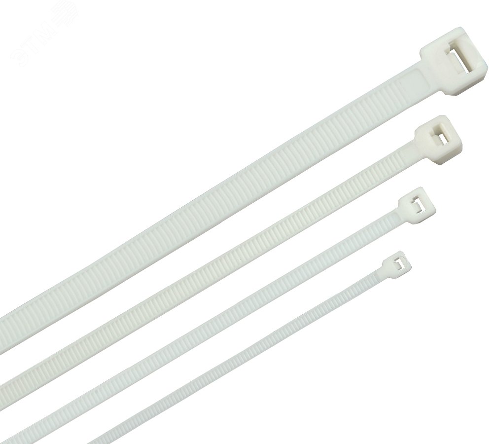 Хомут морозостойкий Хкм 7,6х380мм белый (100шт) UHH33-D076-380-100-K01