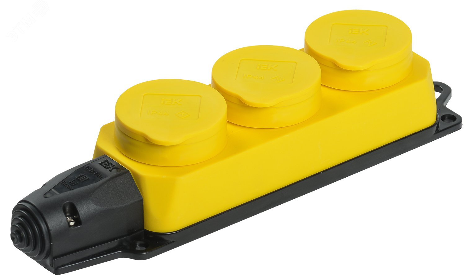 Колодка 3-м ОМЕГА РБ33-1-0м IP44 каучук желт. PKR61-016-2-K05