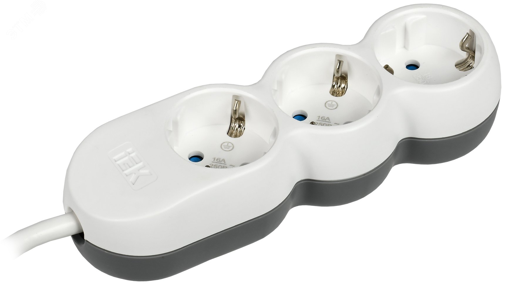 Удлинитель 3х5м с заземл. 16А IP20 Uno У03 2P+PE 250В 3х1.5 WYP53-16-03-05-Z