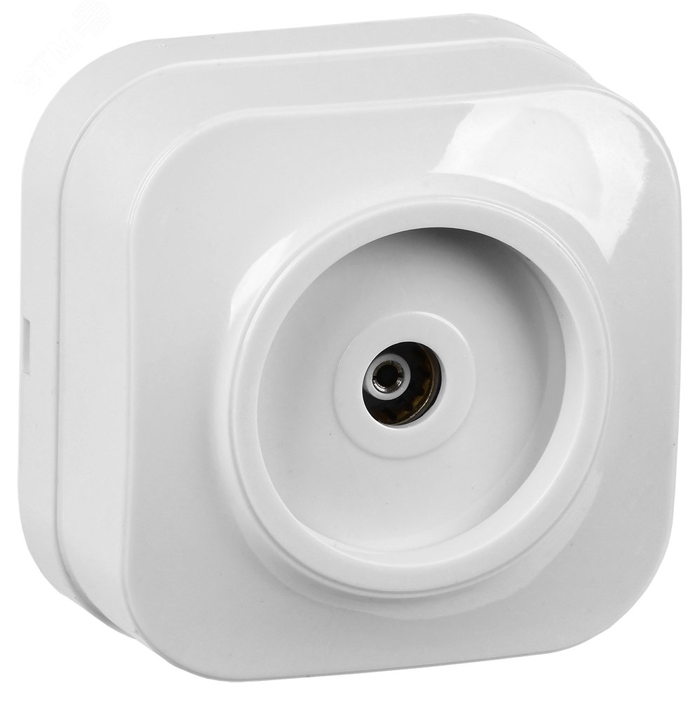 Фото товара Розетка телевизионная TV 1-м ОП Glory РТВ20-ХБ бел. EAH10-K01