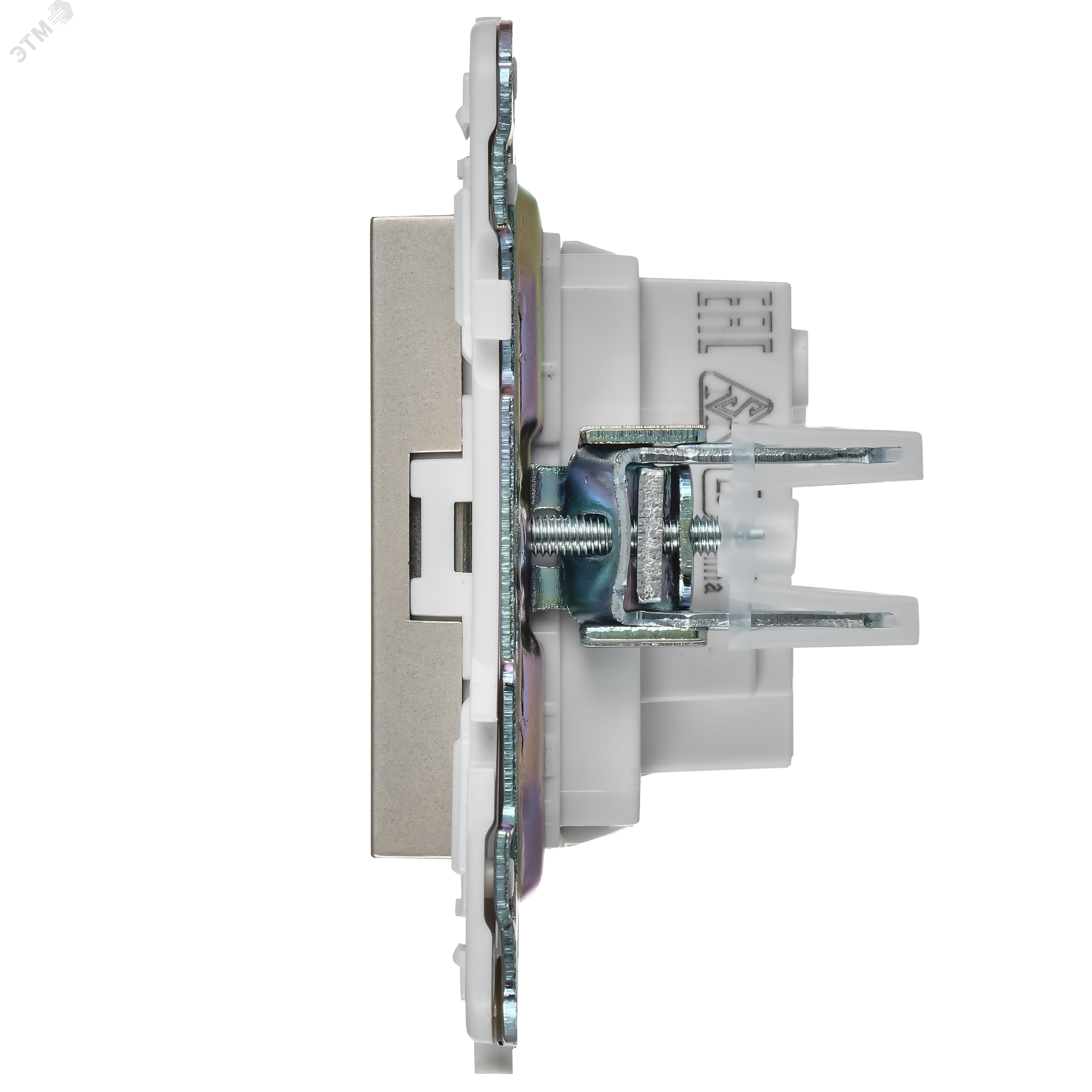 SKANDY Розетка без заземления без защитных шторок 10А SK-R02Sh шампань IEK SK-R10-10-K37