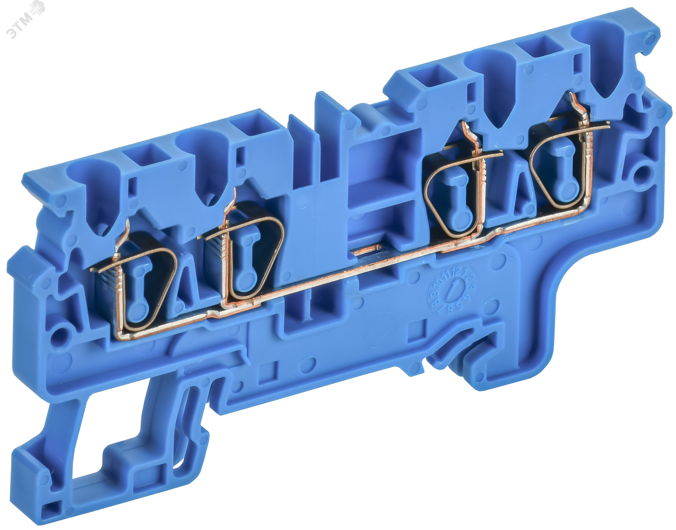 ARMAFIX Клемма пружинная CX2.5-4 BU 2,5мм2 четырехконтактная синяя IEK AF-CT40-00-4-K07-002