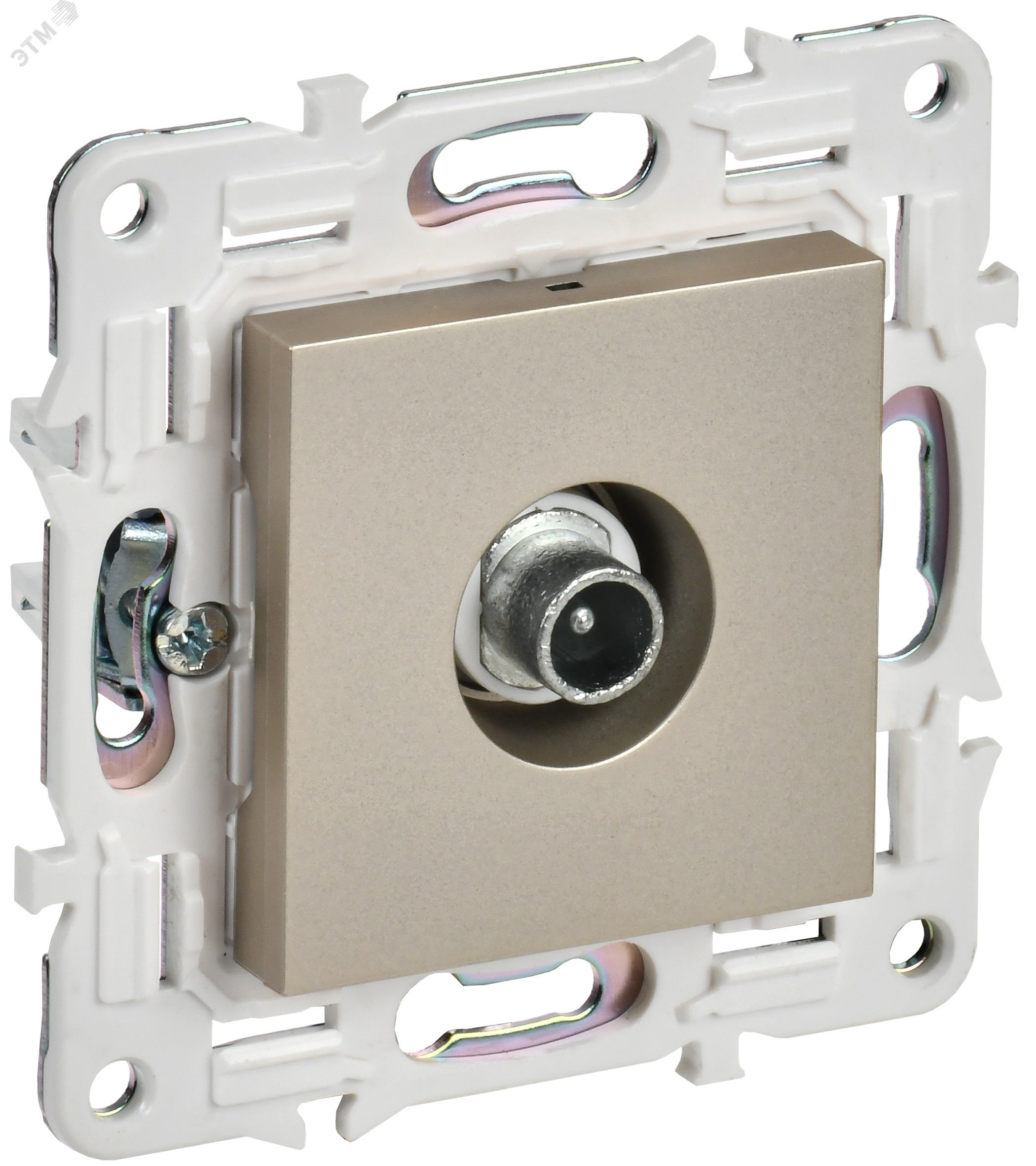 SKANDY Розетка TV проходная SK-A17Sh шампань IEK SK-A10-P-K37