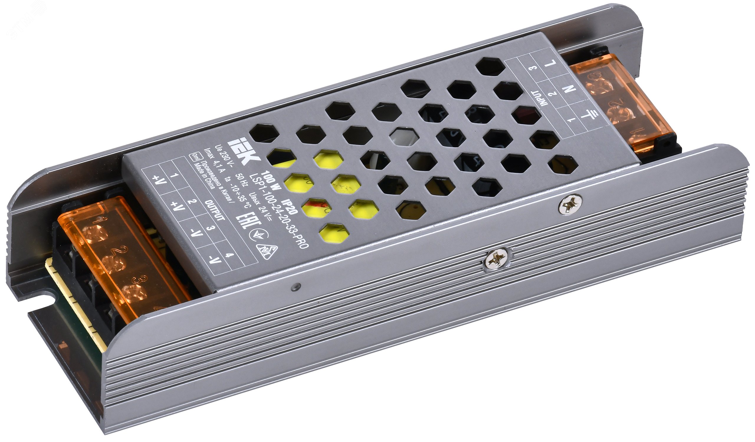 Фото товара Драйвер LED ИПСН-PRO 100Вт 24В клеммы IP20 LSP1-100-24-20-33-PRO