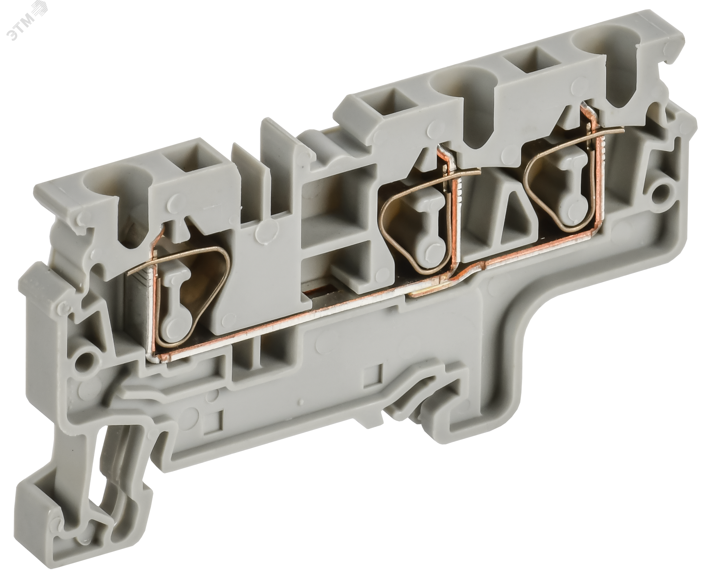ARMAFIX Клемма пружинная CX4-3 4мм2 трехконтактная серая IEK AF-CT40-00-3-K03-004