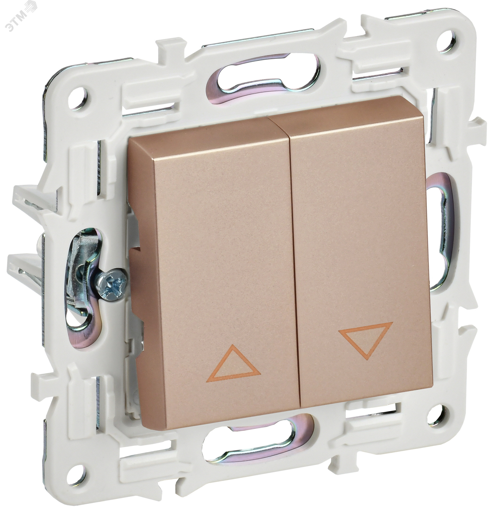 SKANDY Выключатель жалюзи 10А SK-V12Sa песочный IEK SK-V15-0-10-K98