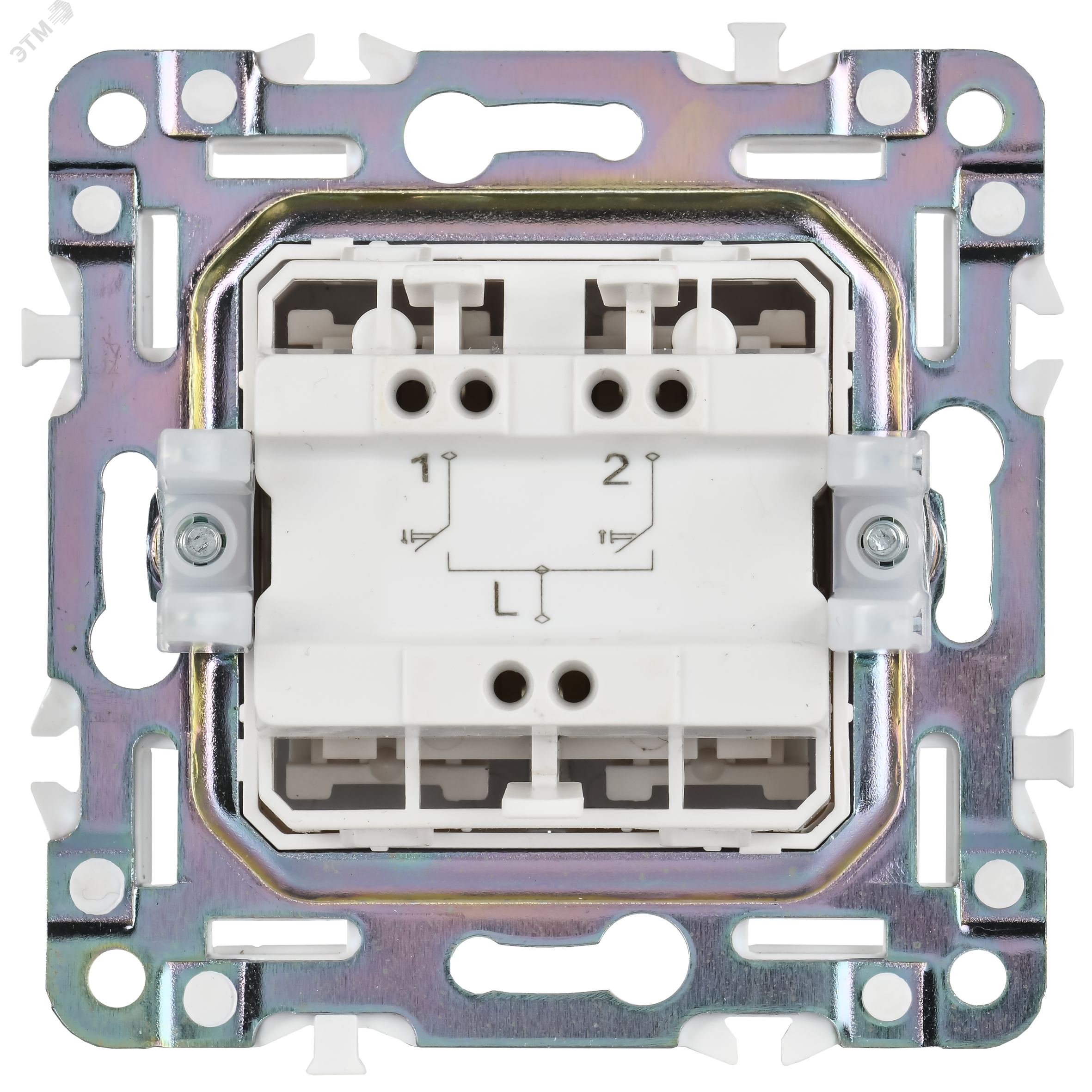 SKANDY Выключатель жалюзи 10А SK-V12Gr серый IEK SK-V15-0-10-K03