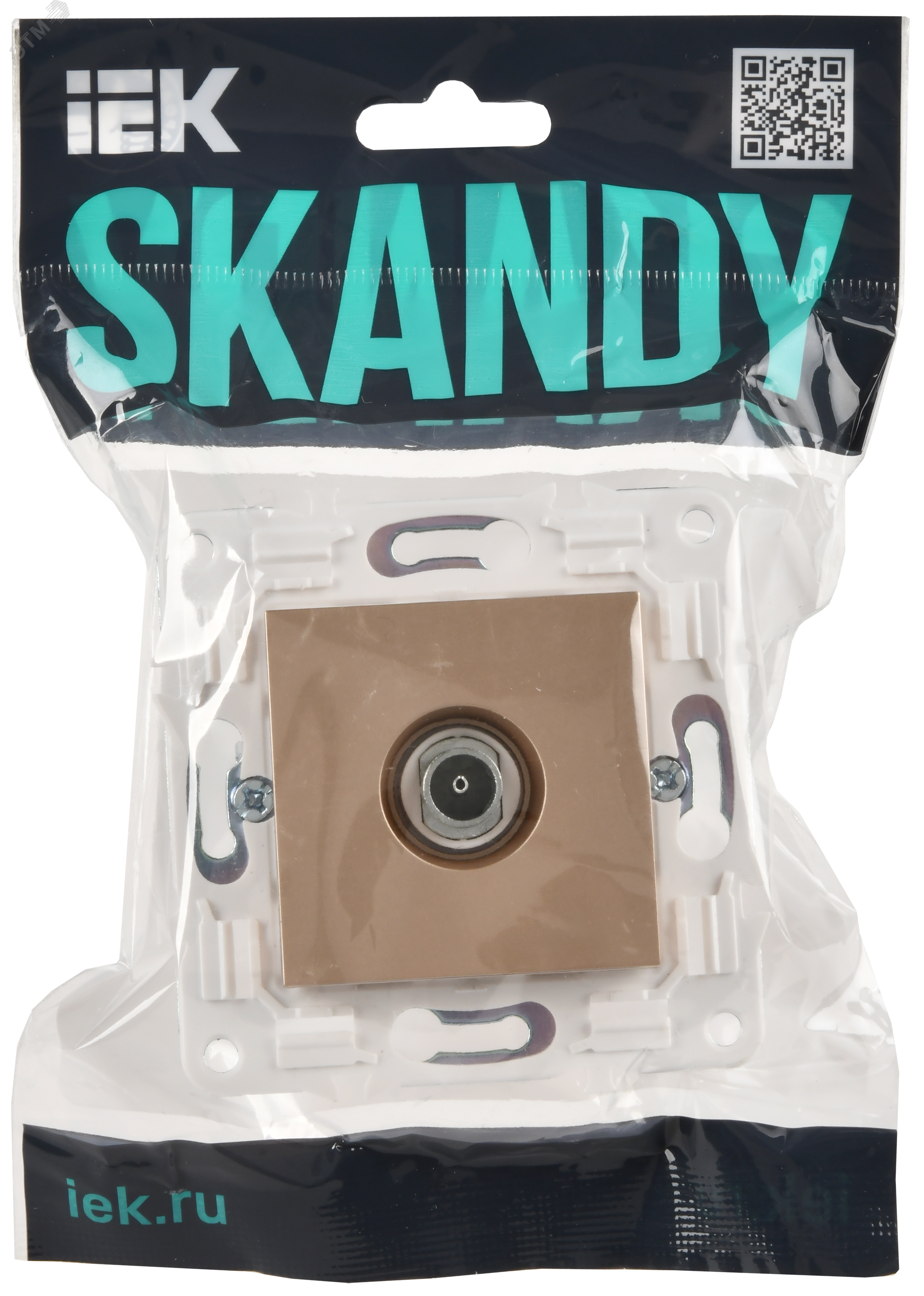 SKANDY Розетка TV оконечная SK-A12Sa песочный IEK SK-A10-O-K98