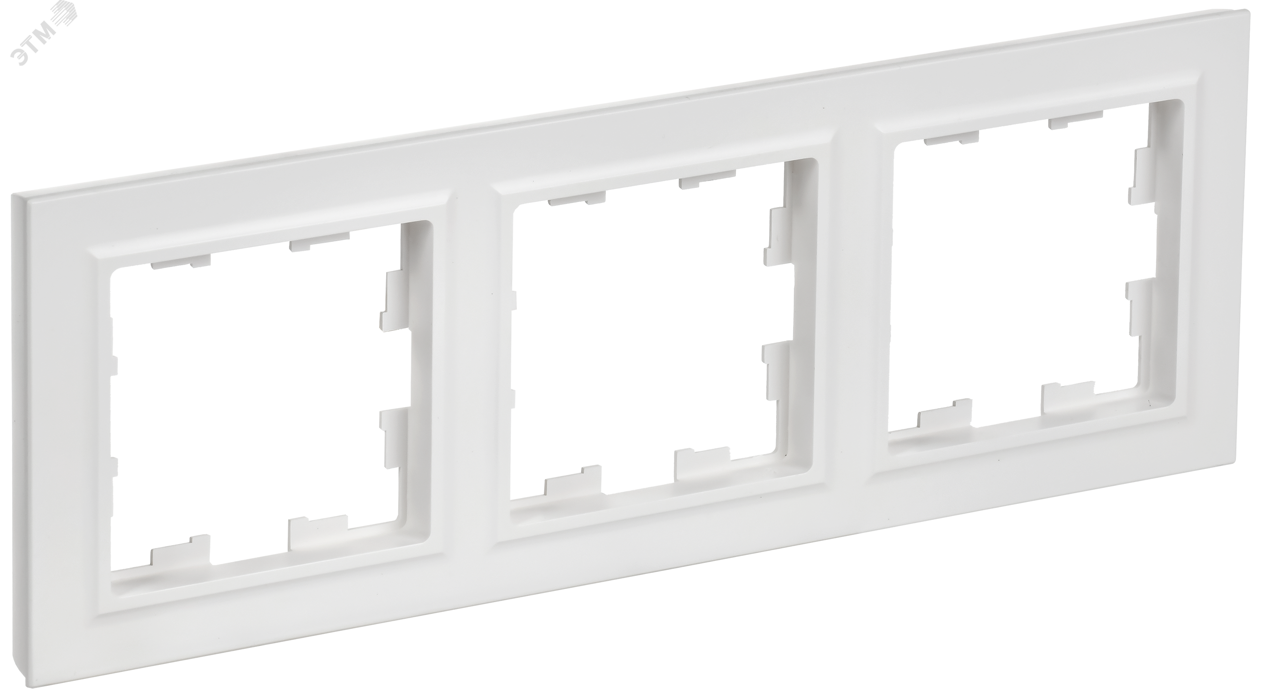BRITE Рамка 3-местная РУ-3-БрАБ арктический белый IEK BR-M32-K91