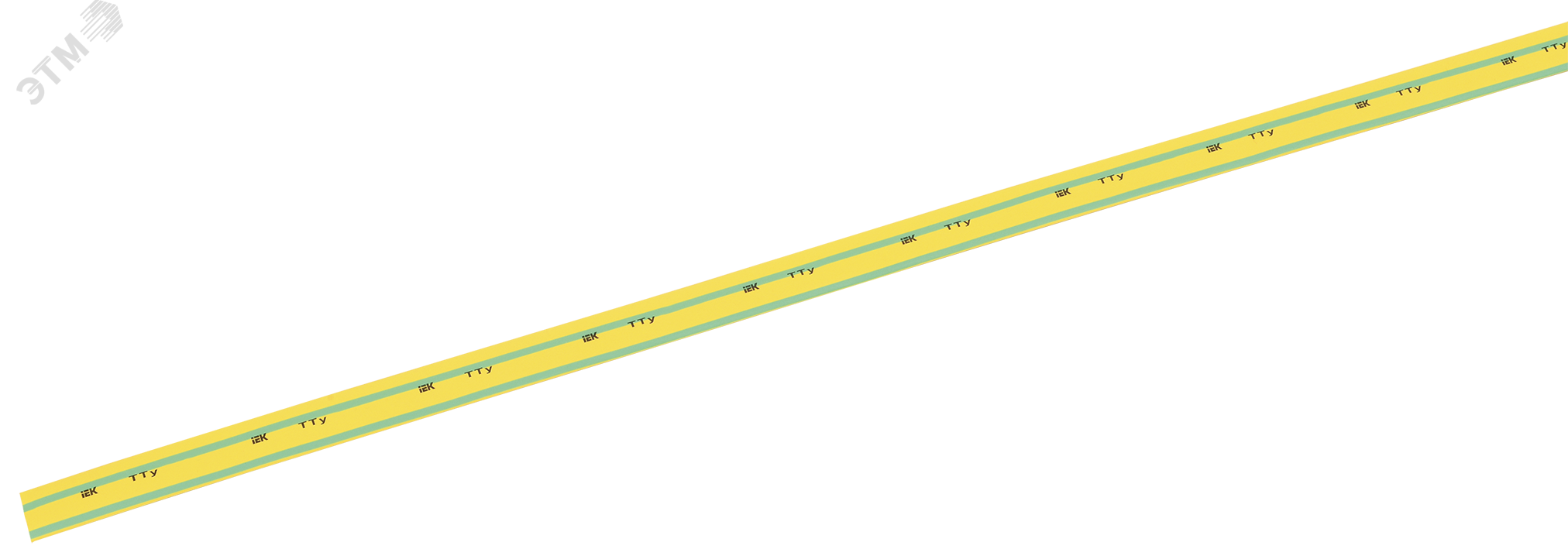 Трубка термоусадочная ТТУ нг-LS 40/20 желт./зел. 1м UDRS-D40-1-K52