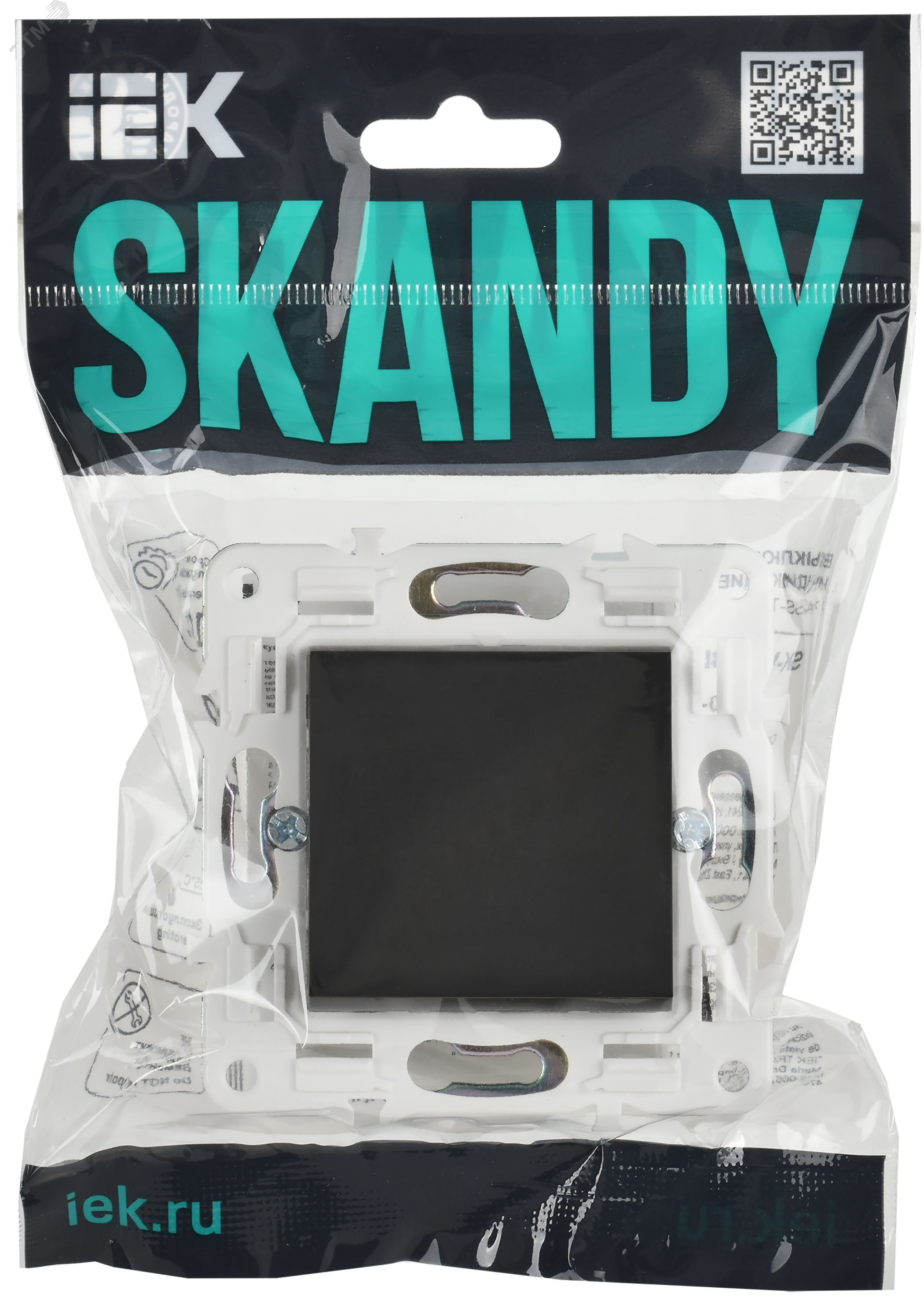 SKANDY Выключатель 1-клавишный проходной 10А SK-V02T титан IEK SK-V12-0-10-K48