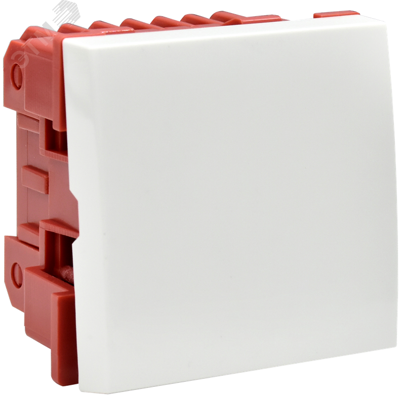 ВК4-21-00-П Выключатель проходной (переключатель) одноклавишный (на 2 модуля) ПРАЙМЕ CKK-40D-PO2-K01