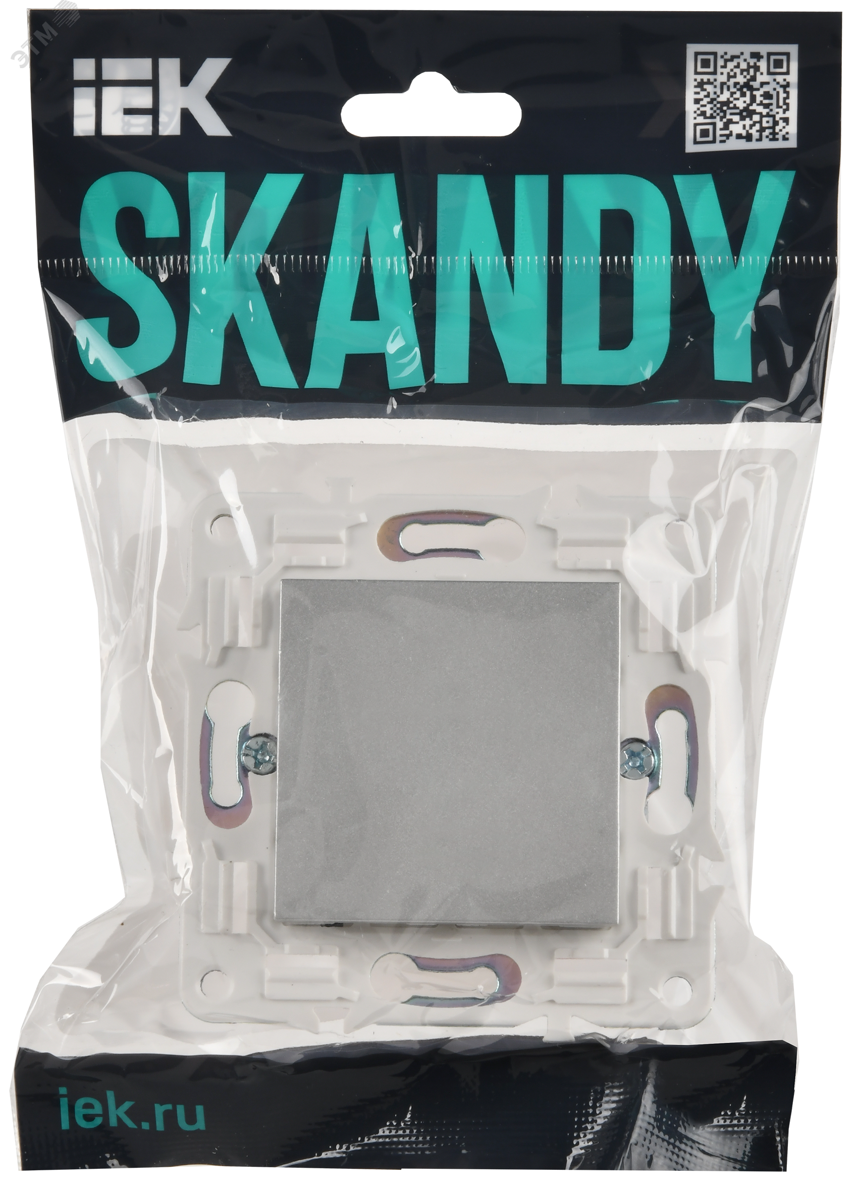 SKANDY Заглушка с суппортом SK-C01S серебряный IEK SK-PL10-K23