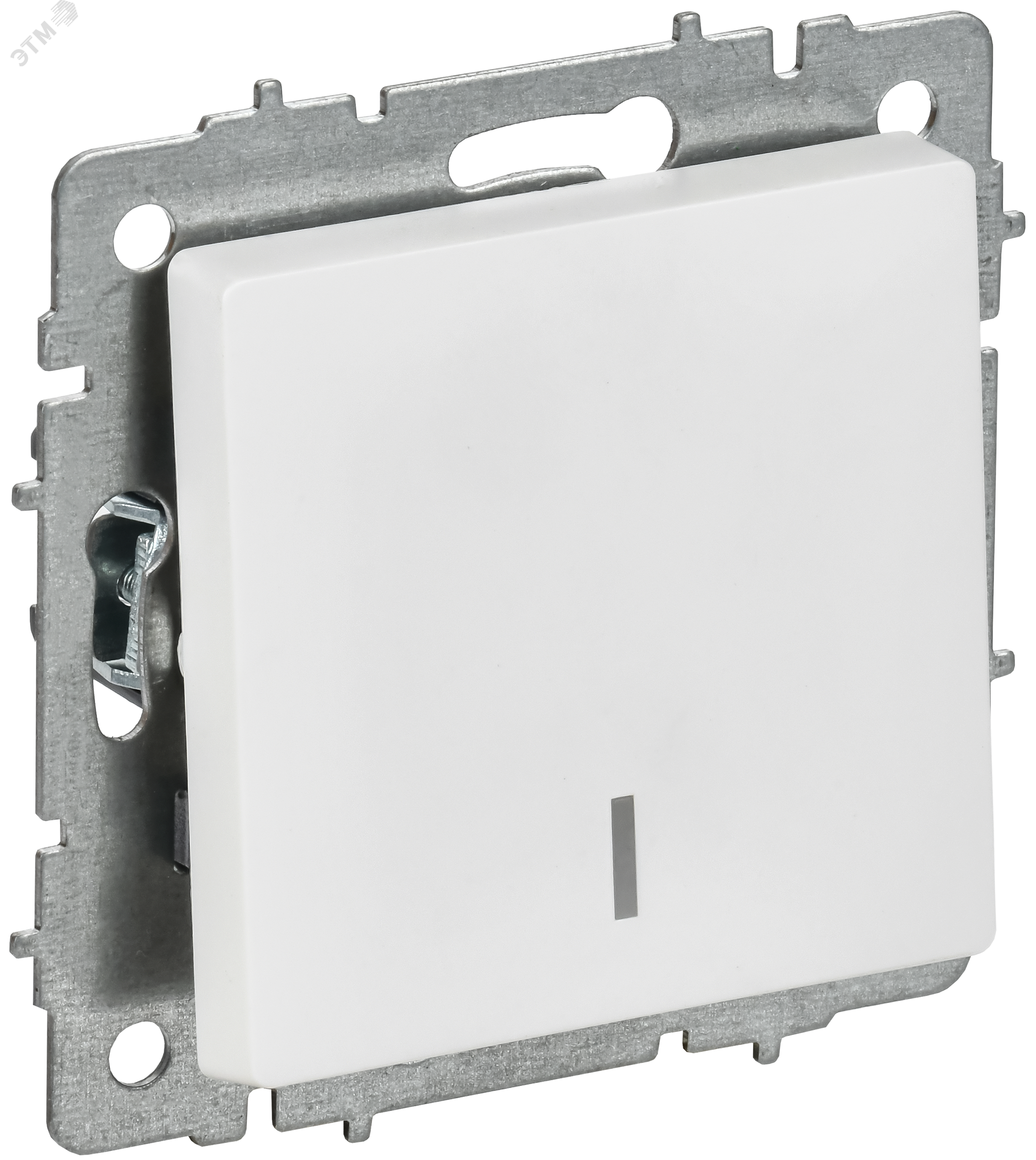 BRITE Выключатель 1-клавишный с индикацией 10А ВС10-1-1-БрАБ арктический белый IEK BR-V10-1-10-K91