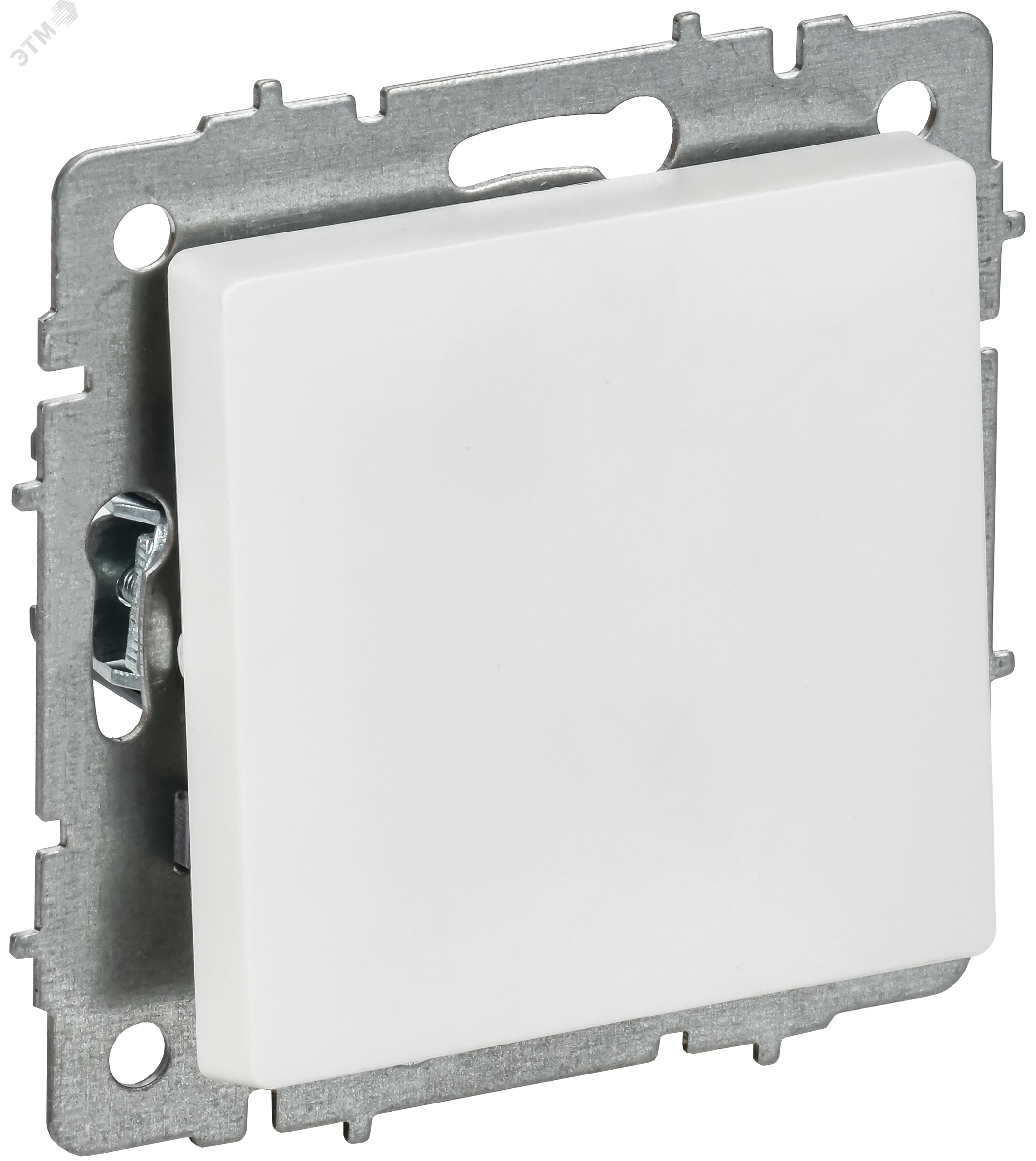 BRITE Выключатель 1-клавишный проходной 10А ВС10-1-6-БрАБ арктический белый IEK BR-V12-0-10-K91