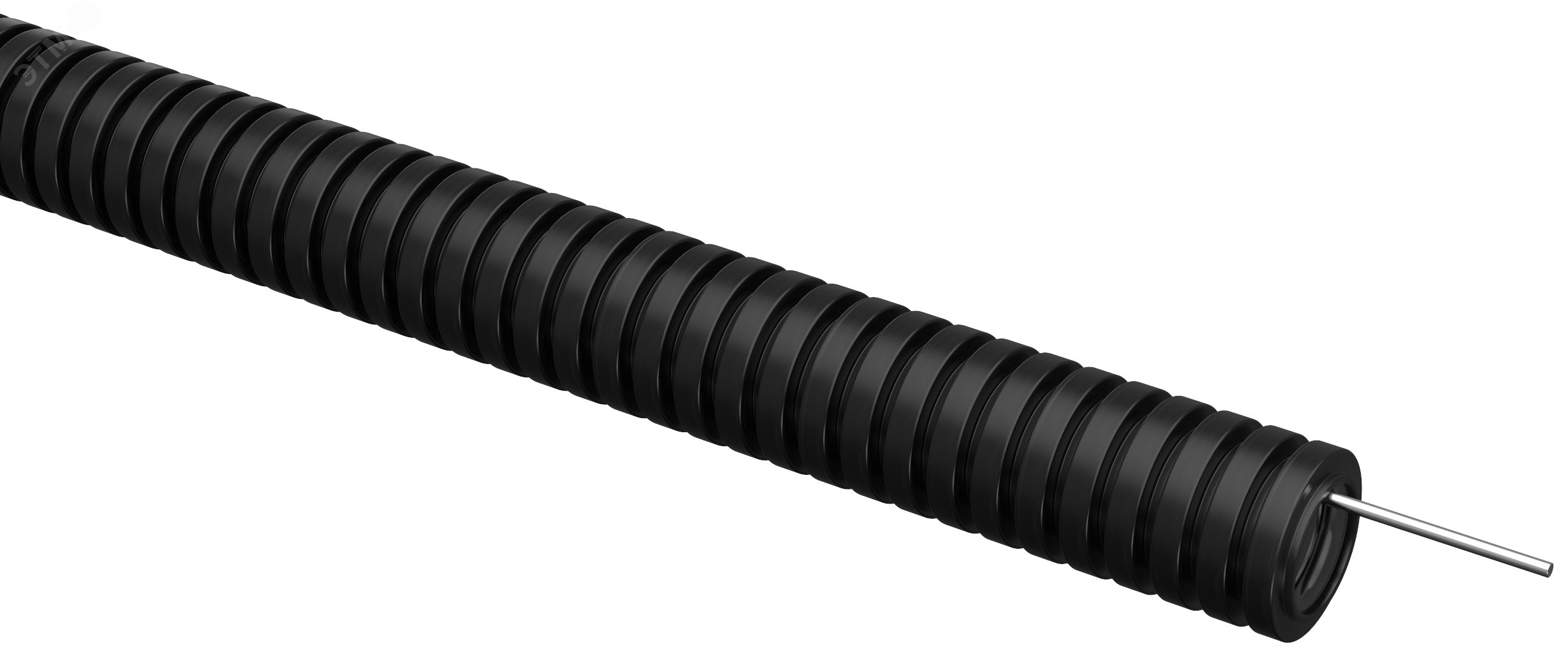 ELASTA Труба гофр. ПВХ d=20мм с зондом черная (100м) ET-TG21-121-020-100-K02