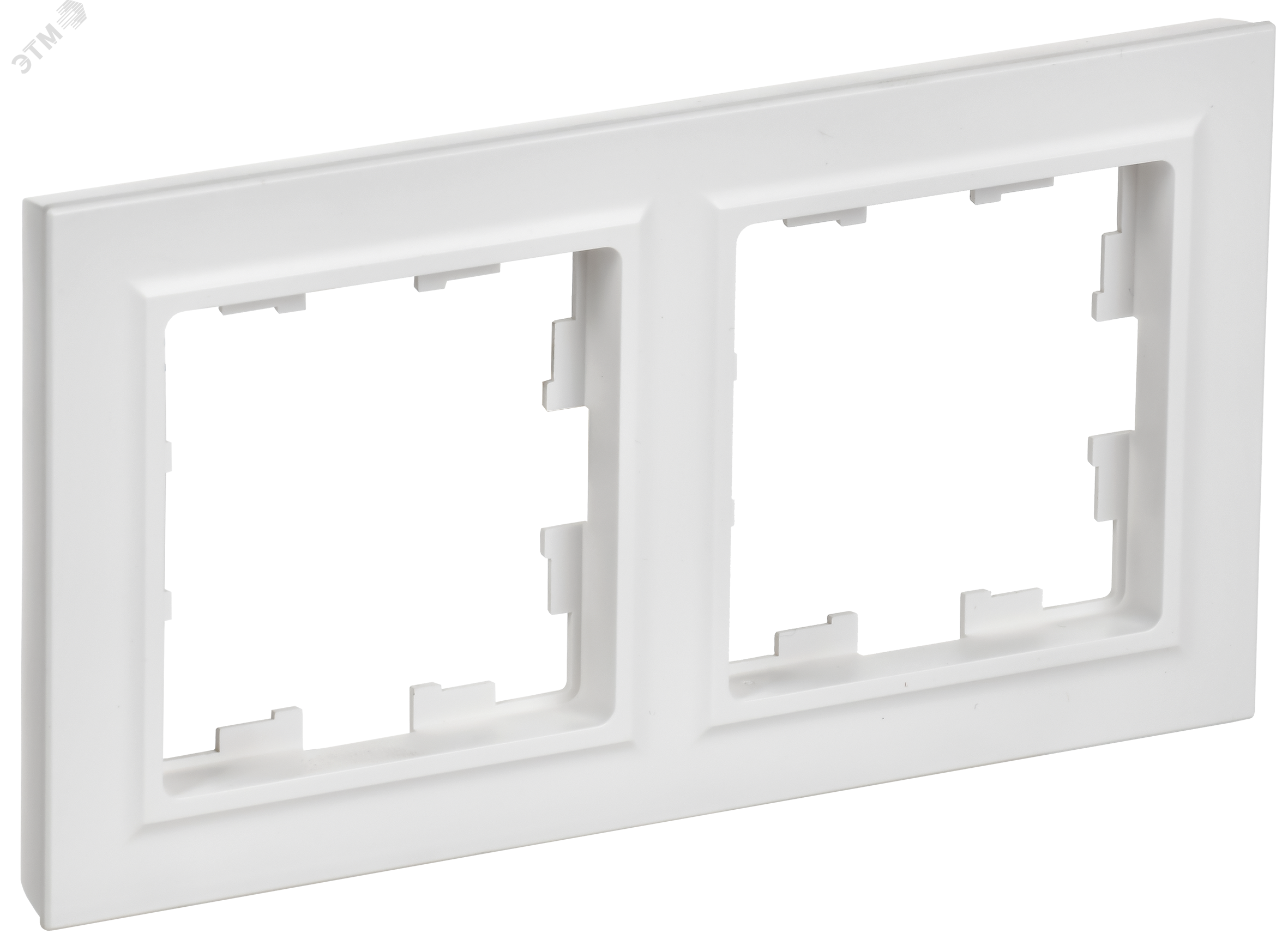 BRITE Рамка 2-местная РУ-2-БрАБ арктический белый IEK BR-M22-K91