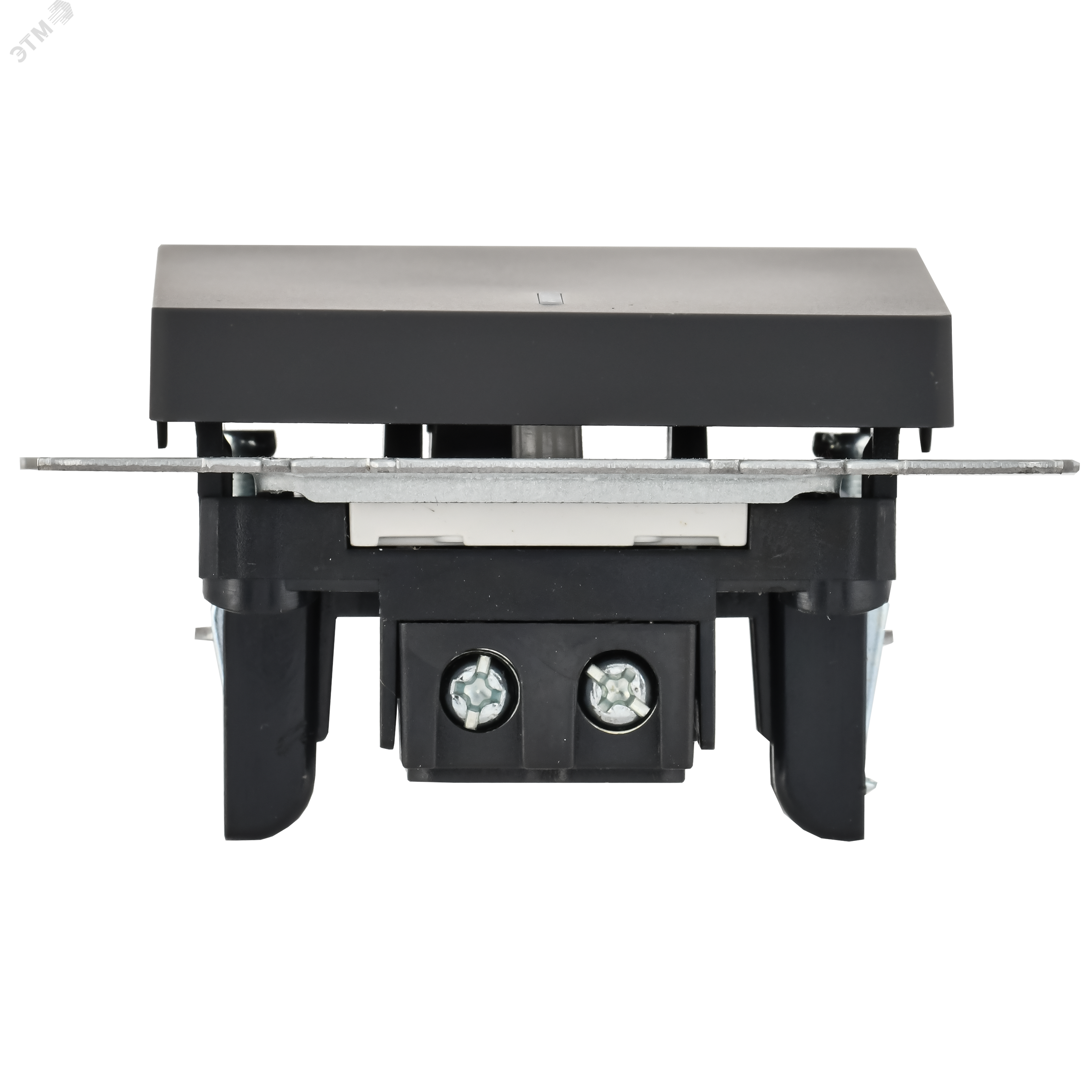 Выключатель 1-кл. СП BRITE ВС10-1-1-БрГ 10А с инд. графит BR-V10-1-10-K53