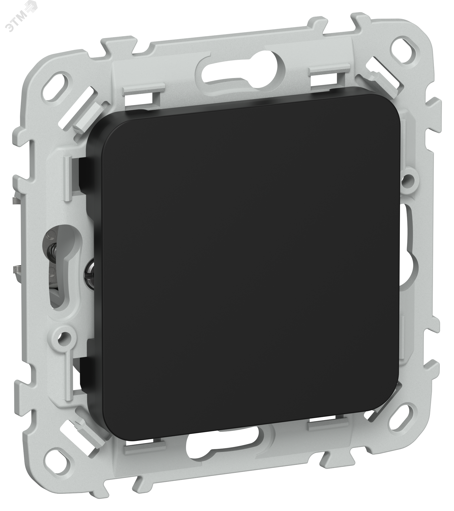 FLITE Заглушка с суппортом ЗГ-ФлЧ черный IEK FI-PL10-K02