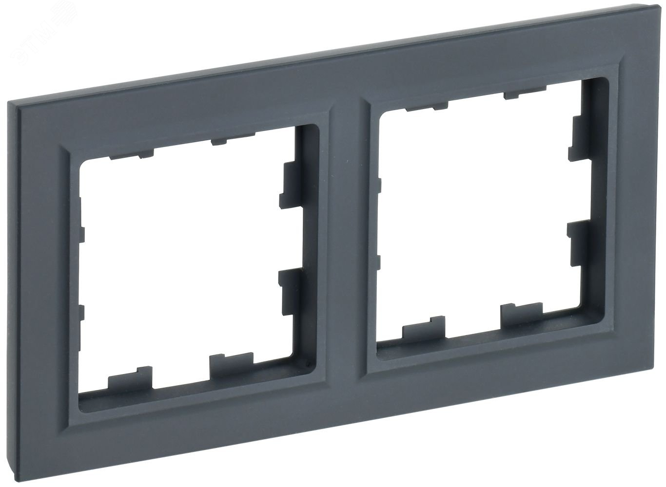 Рамка 2-м BRITE РУ-2-БрГ графит BR-M22-K53