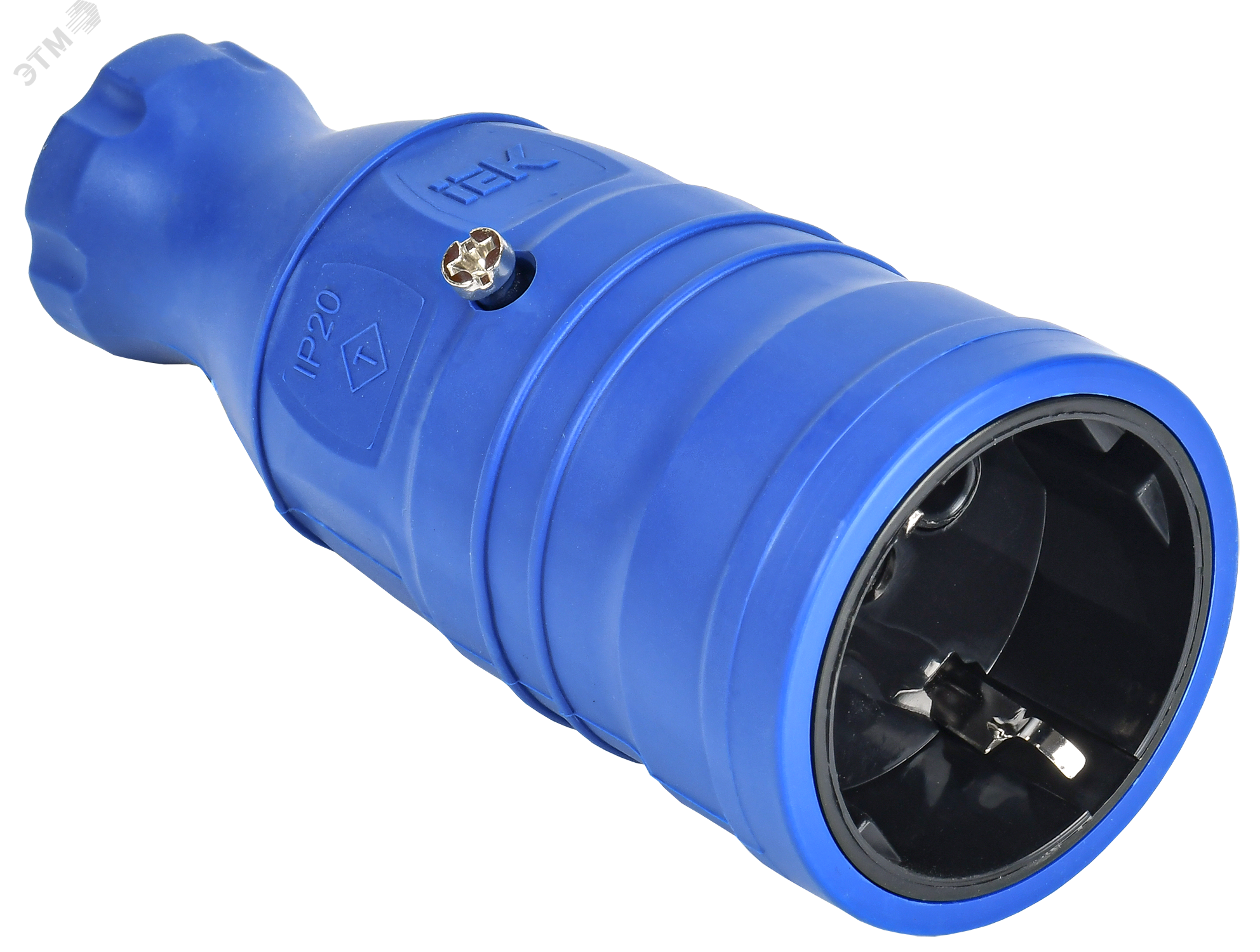 OMEGA Розетка переносная РБп14-1-0м IP20 синяя OM-KR20-16-20-P1-00-K07