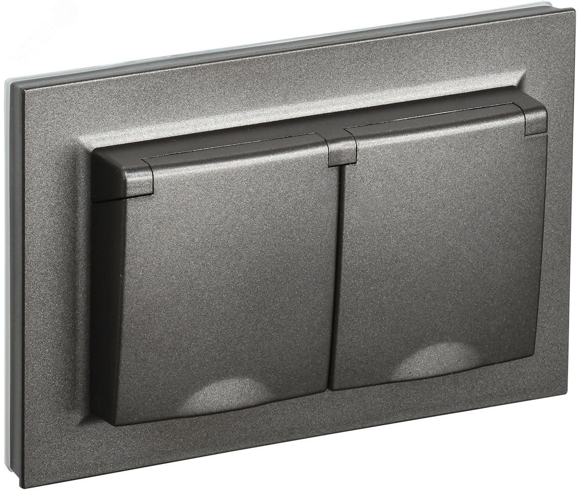 BRITE Роз. 2-я с кр. 16А в сб IP44 РСбш12-3-44-БрТБ бр. BR-R26-16-44-K45-F