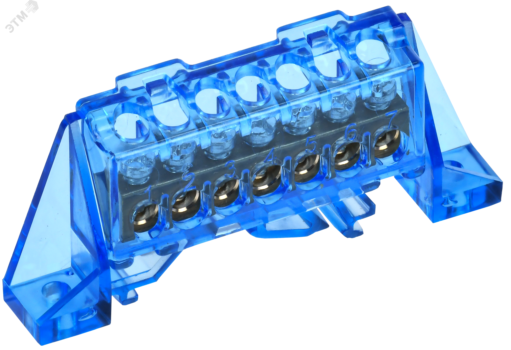 Фото товара TEKFOR Шина N ноль в комбинированном DIN-изоляторе Стойка 6х9-7-С IEK TF-NN10-07-DP-K07