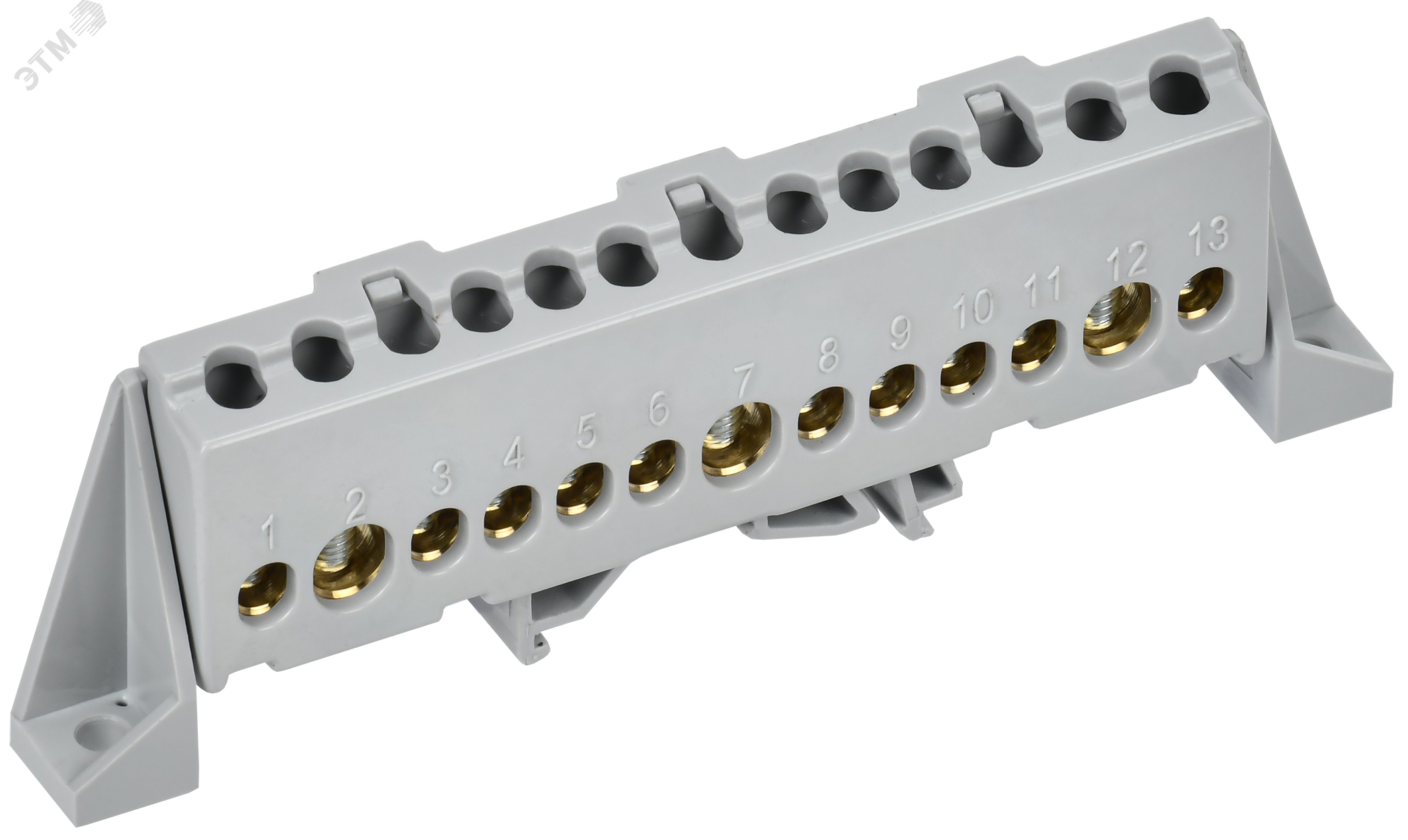 Фото товара TEKFOR Шина L фаза в комбинированном DIN-изоляторе Стойка 8х12-13-Ср IEK TF-NN20-13-DP-K03
